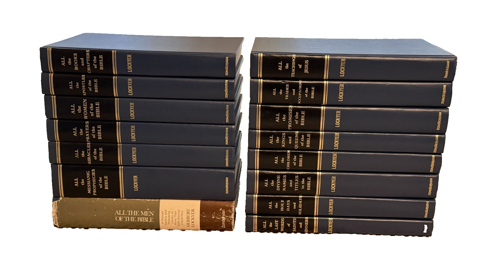 Herbert Lockyer „ALL the ….“ Bible Book Series Set 15 Volume Lot HC Zondervan
