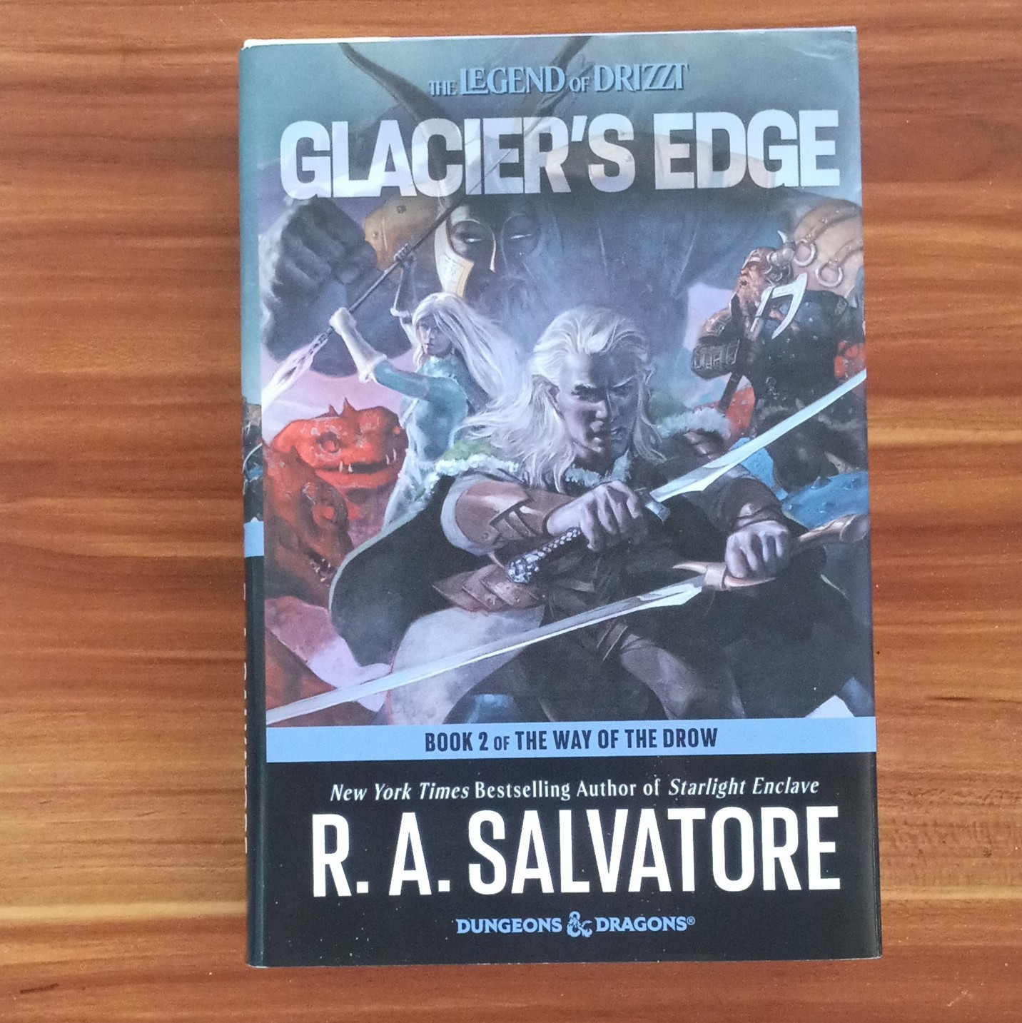 R.A. Salvatore Glacier’s Edge Signed 1st Ed Hardcover The Way of the Drow 2022