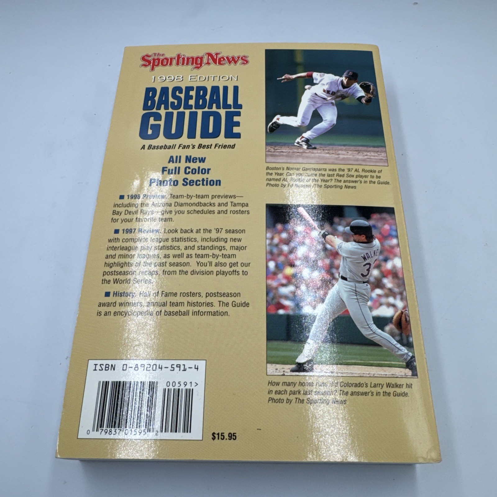 The Sporting News Baseball Guide 1998 Edition