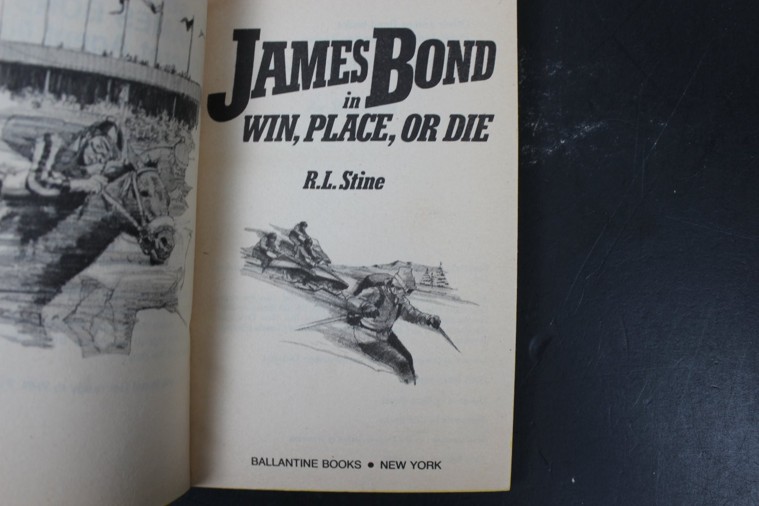 James Bond: Win, Place, or Die R.L. Stine 1985 Find Your Fate #11 Ballantine PB
