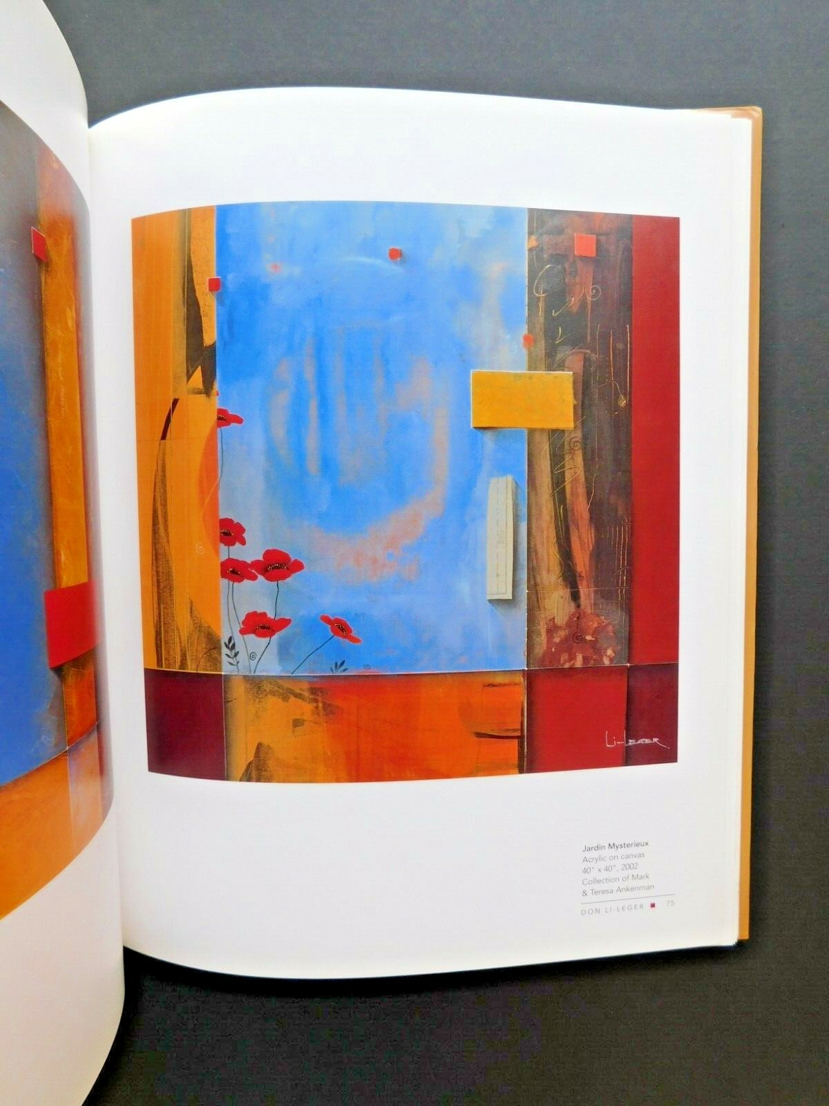 Collection of color paintings by artist DON LI-LEGER 2005 hardcover 124 pages DJ