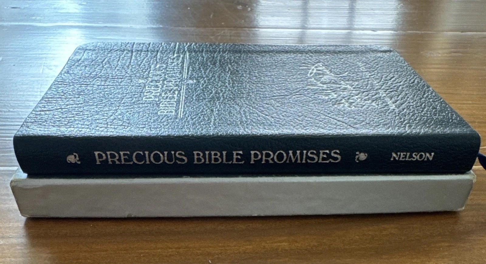 Precious Bible Promises NKJV Jim Tammy Bakker Blue Leather Thomas Nelson Box