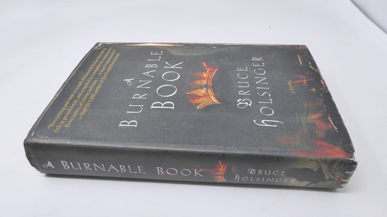 *SIGNED* A Burnable Book : A Novel by Bruce Holsinger (2014, Hardcover)