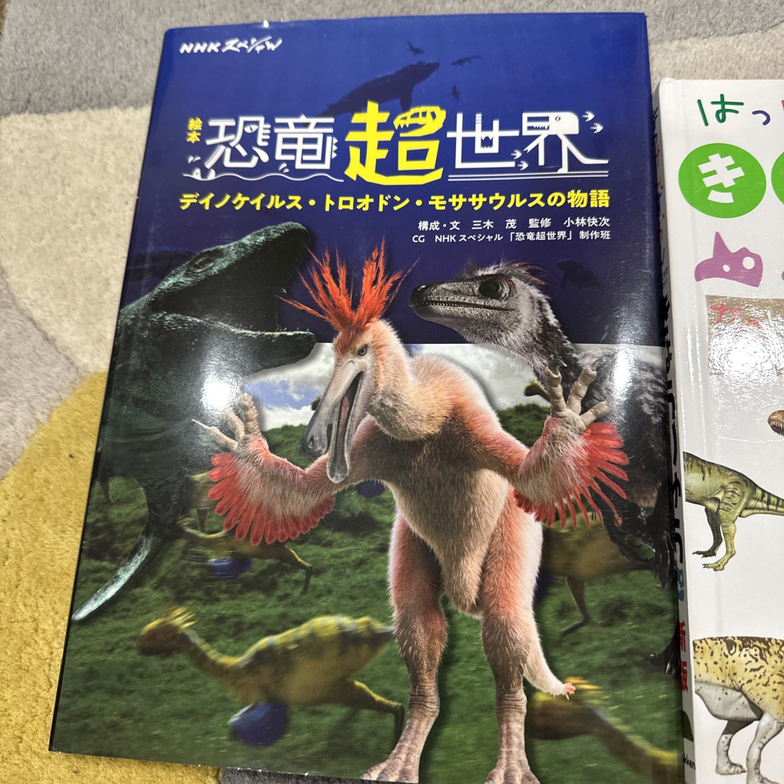 Lot 2 Japanese Picture Books Dinosaur Encyclopedia For Kids Gakken NHK Zukan