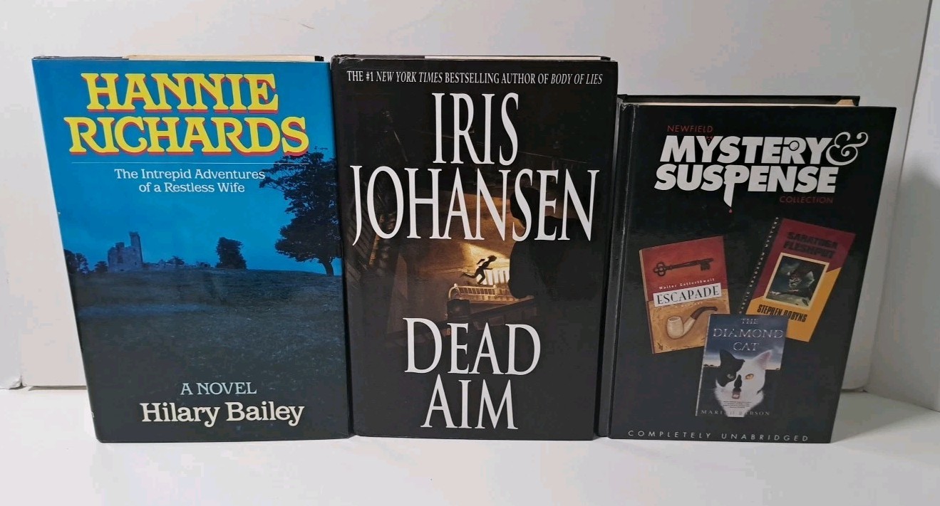 Lot of 15 Hardcover Books Miscellaneous Books Mystery, Romance, Adventure