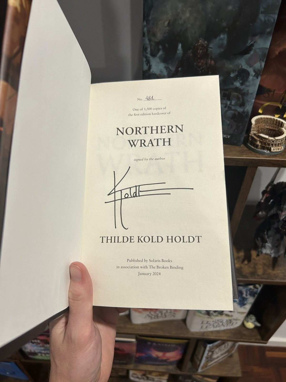 Broken Binding The Hanged God Trilogy Tier 1 Thilde Kold Holdt Sprayed # 1st Ed