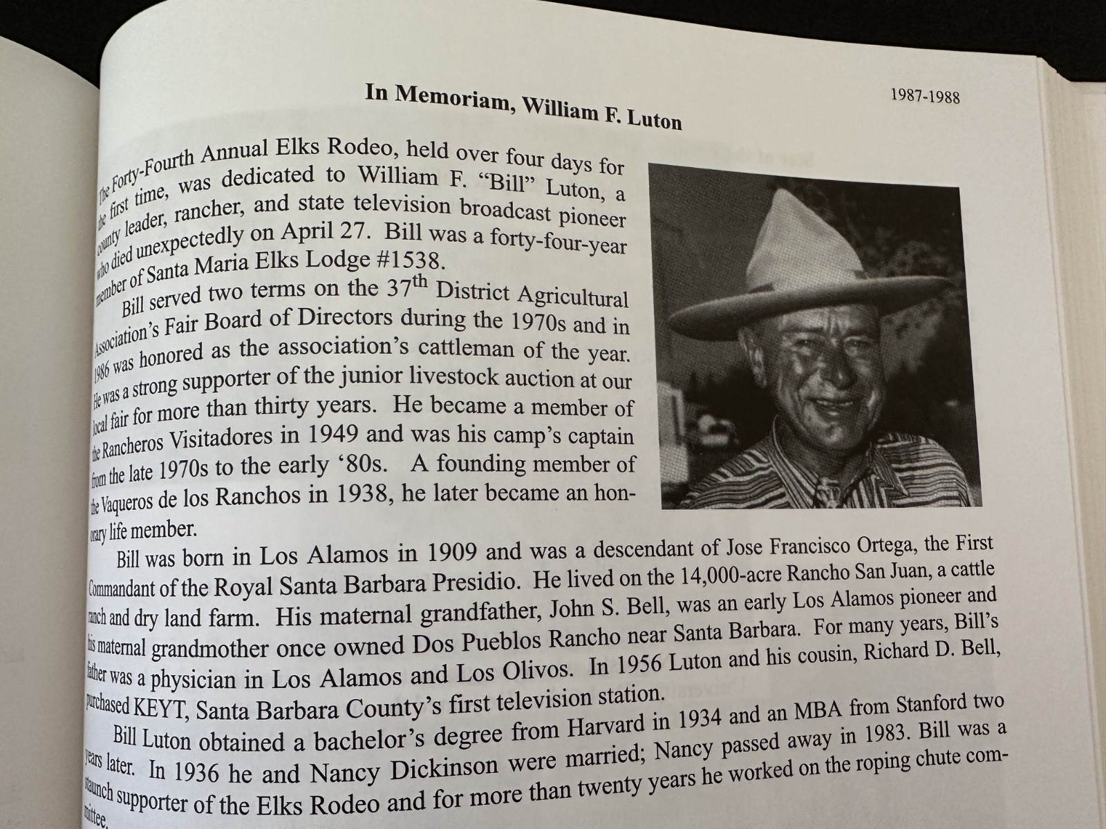 Santa Maria Elks Lodge #1538 Rodeo Parade 1940 2003 Scott history genealogy CA