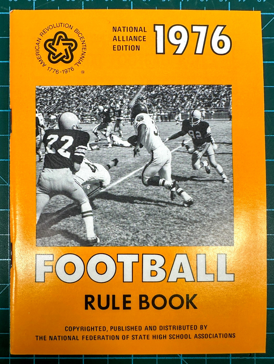Vintage 1976 National Alliance Football Rule Book NFHS High School Softcover