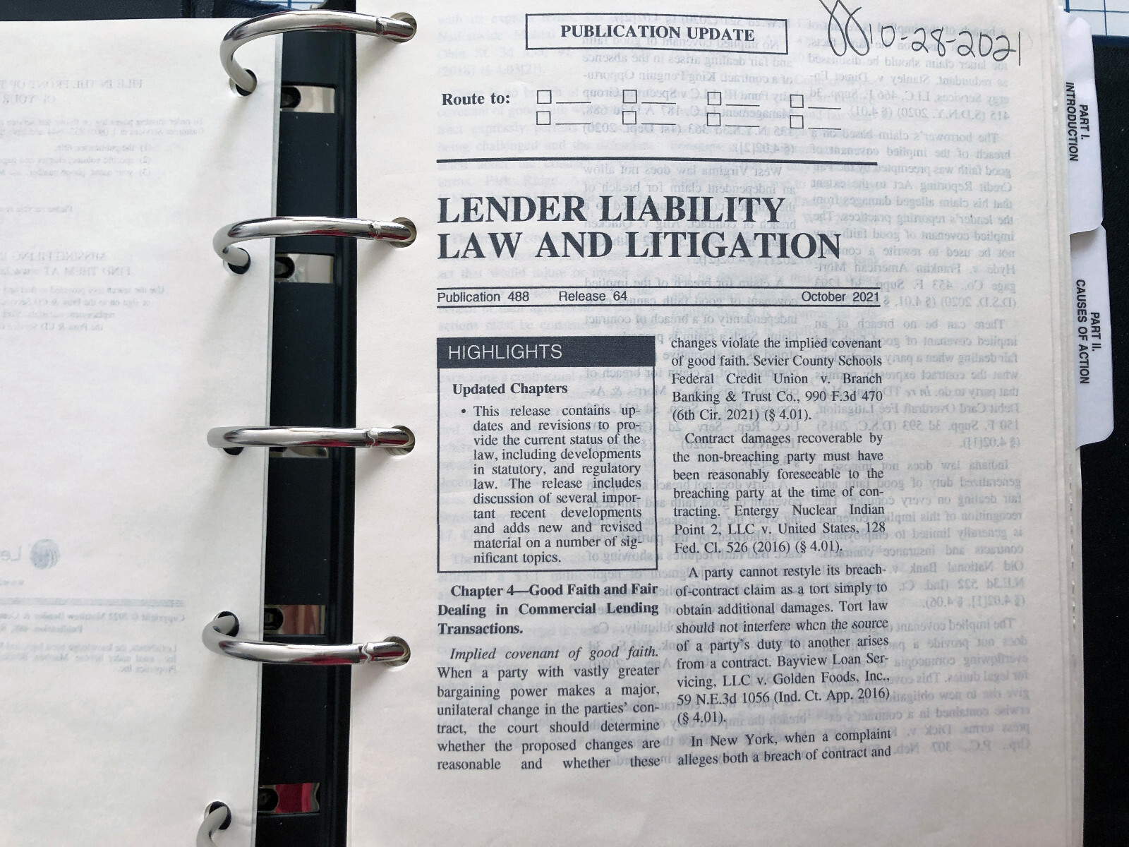 Lender Liability law and Litigation w/ Rel 65 March 2022 by Bender LexisNexis