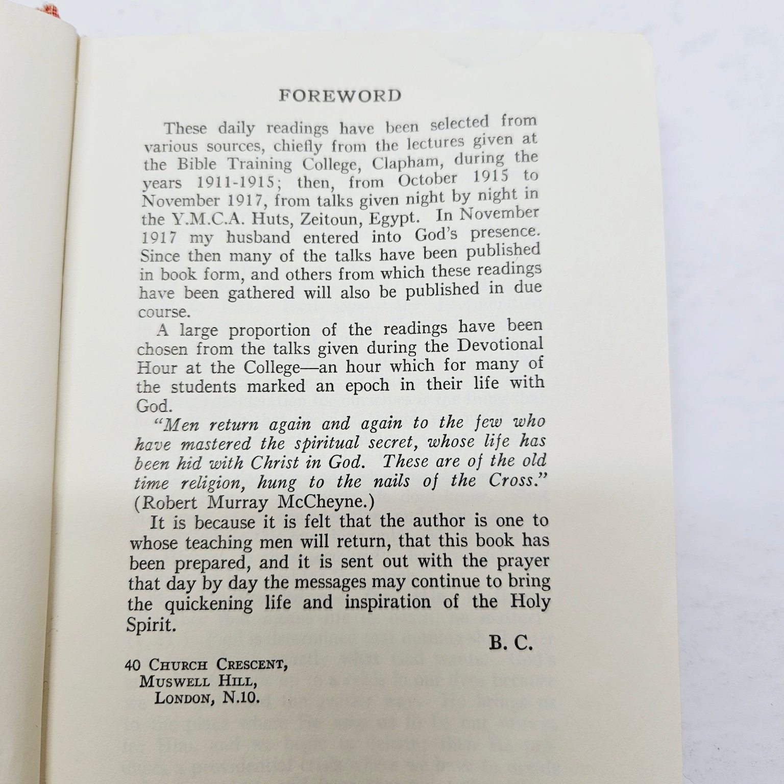 Vintage 1935 My Utmost for His Highest – Cloth Cover – Oswald Chambers Hardcover