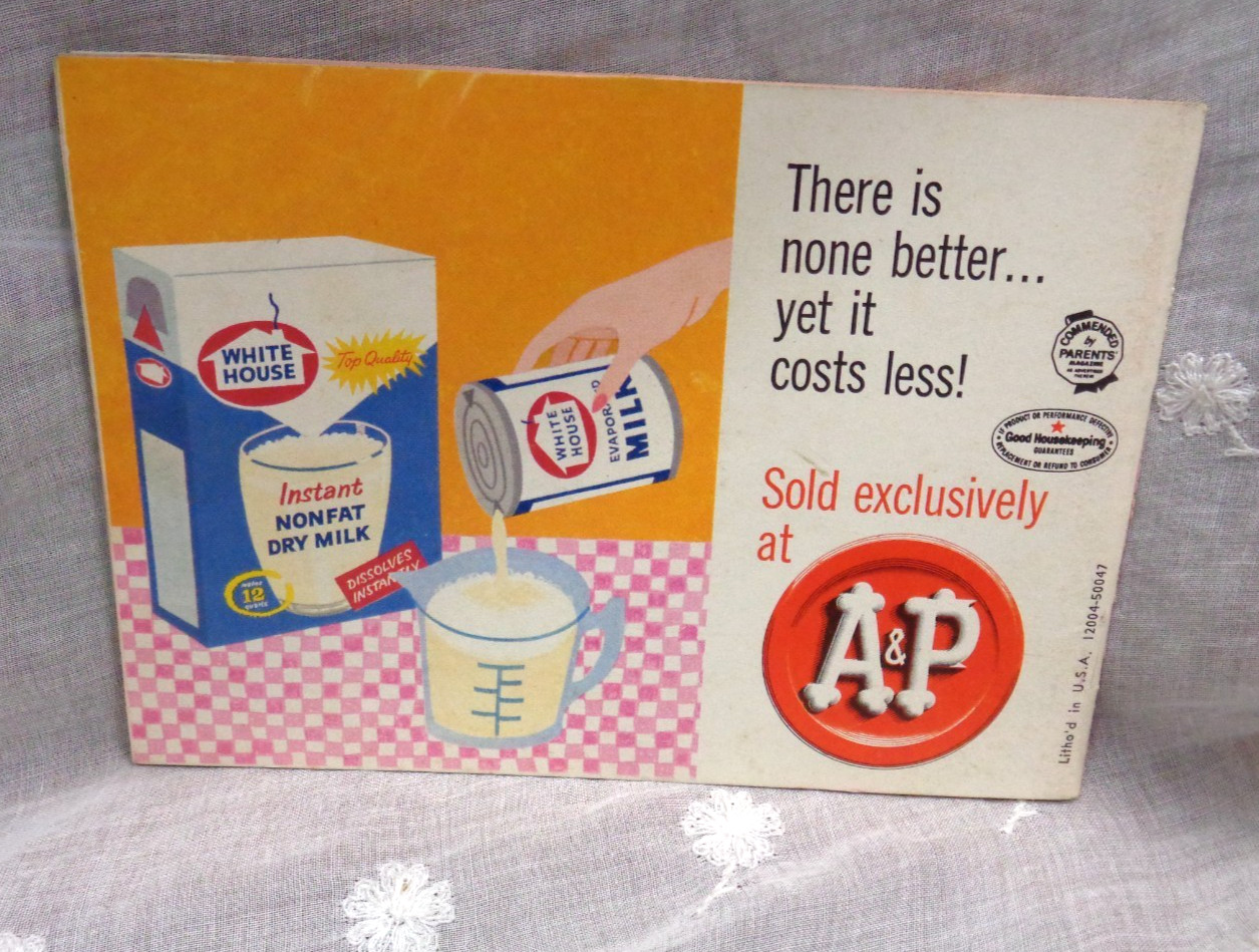 Vtg WHITE HOUSE EVAPORATED MILK New Revised Edition 106 Recipes ~ 72 Pages PB