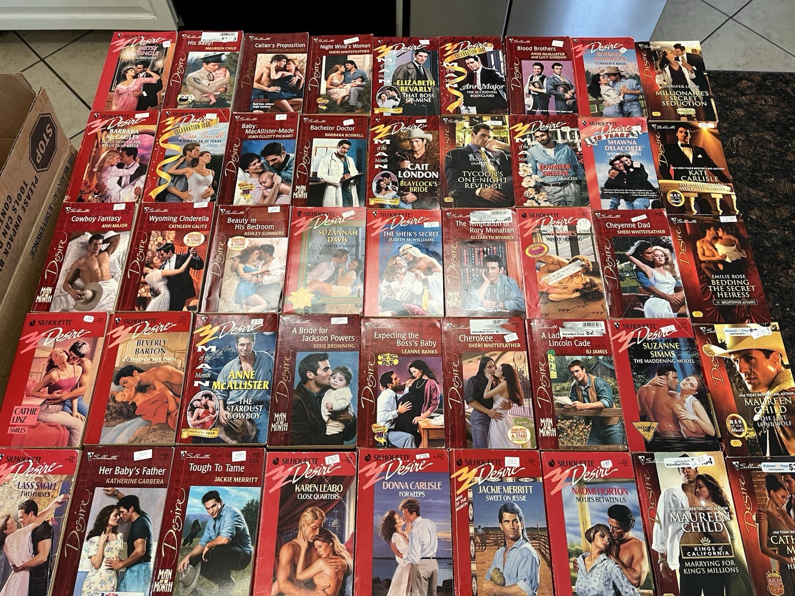 20 Random Silhouette Desire Edition Paperbacks Lot Books Steamy Romances