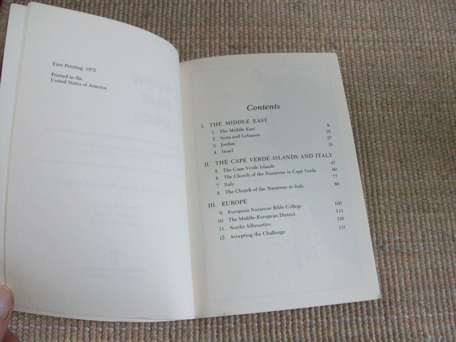 Upon This Rock: Nazarene Missions 1972-73 in Mideast, Cape Verde,Europe (Pb)