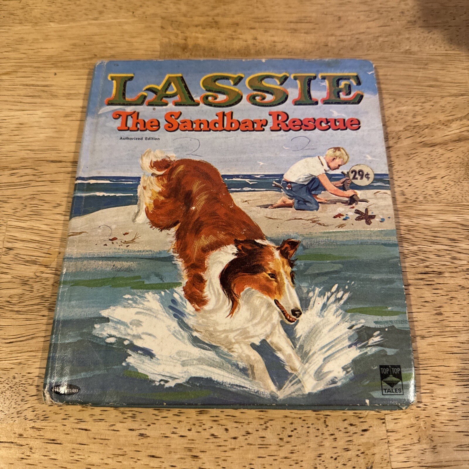 Lassie The Sandbar Rescue, 1964, Whitman Publishing by Jean Fiedler