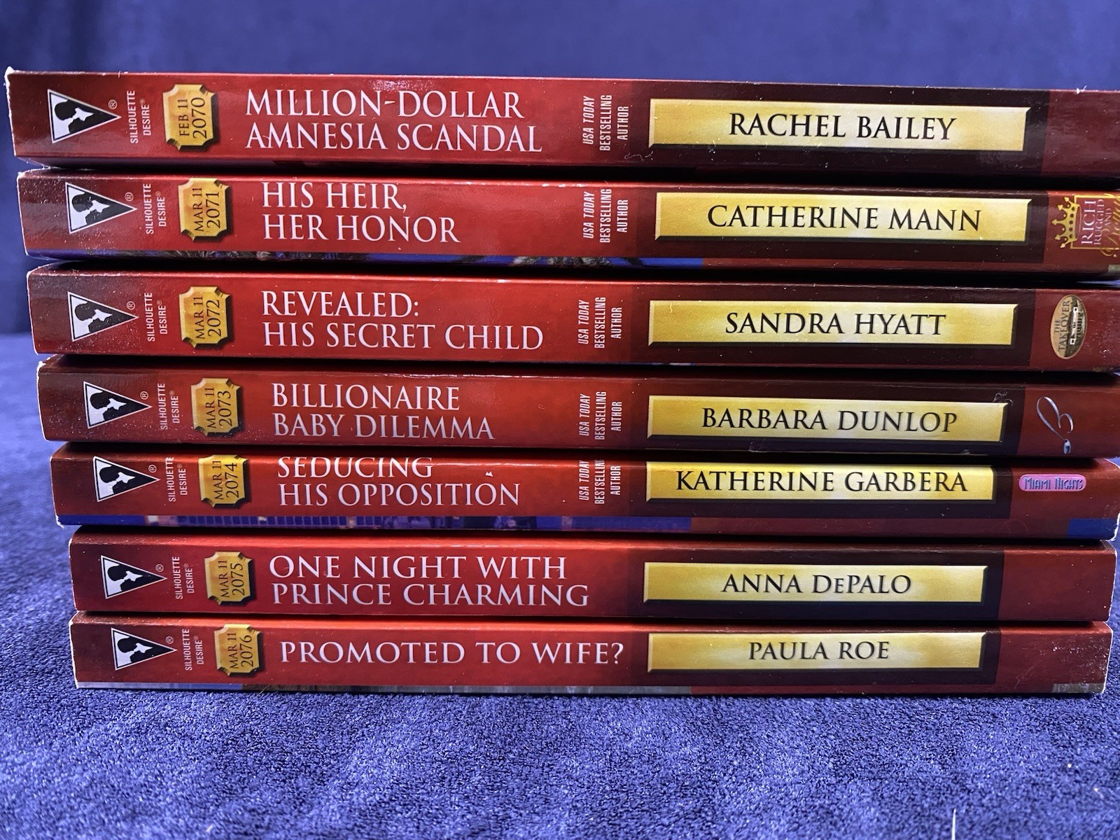 Silhouette Desire Romance Novels Lot of 15 (See photos for titles)