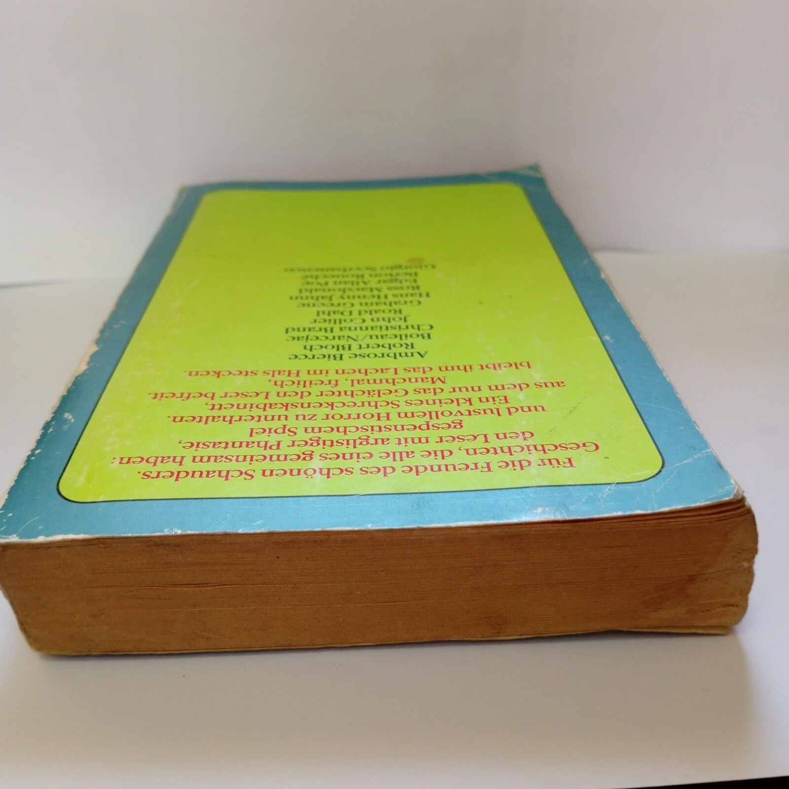 Vintage 1983 German Horror Anthology Stories Book Das Rowoholt Grusel Lesebuch