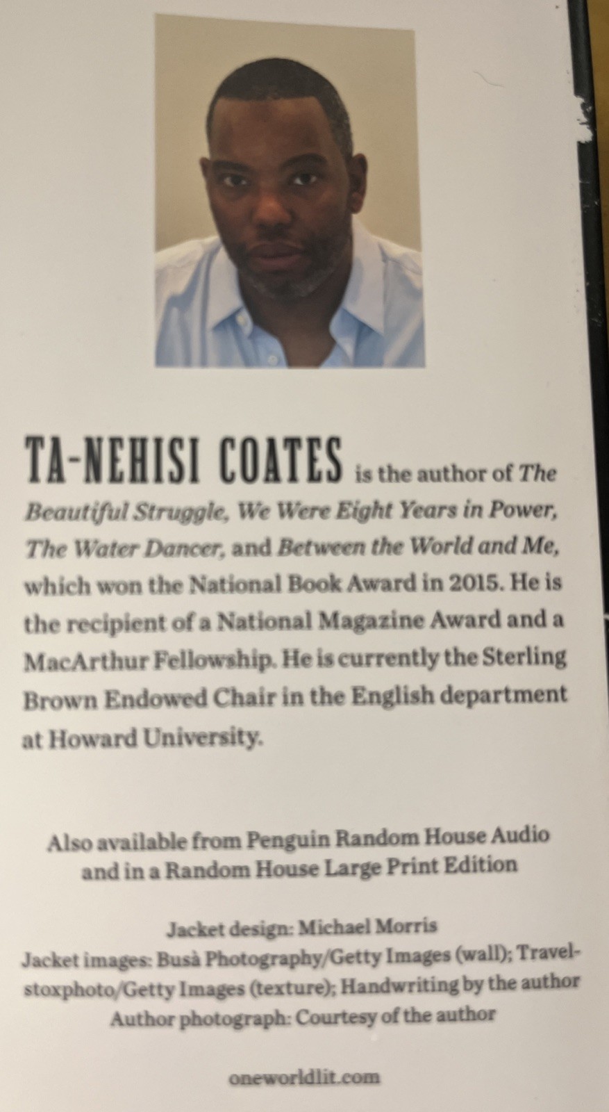 The Message Ta-Nehisi Coates Hardcover 2024 First Edition Unread One World