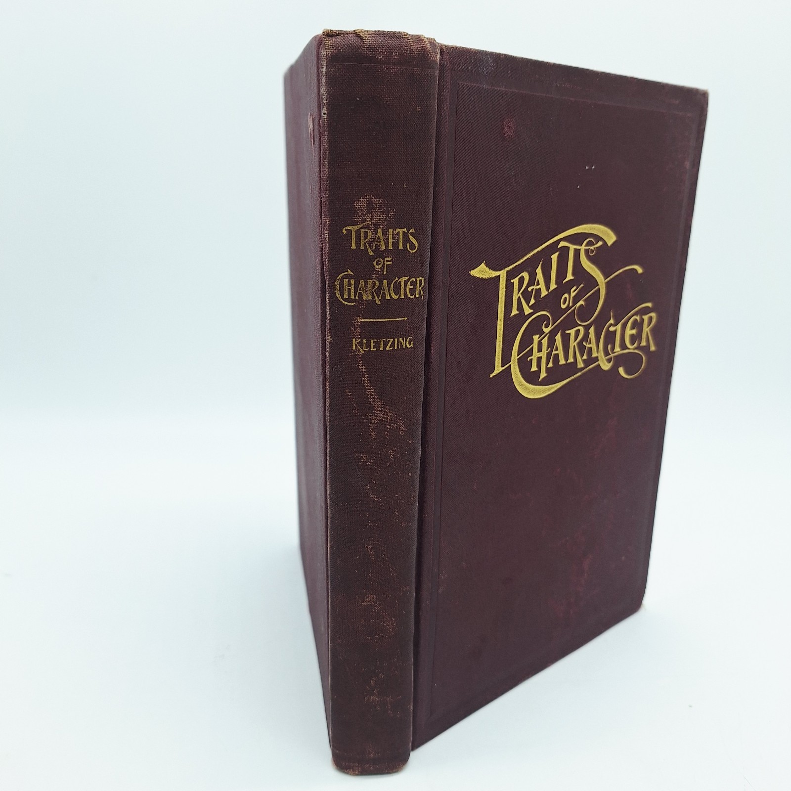 1898 „TRAITS OF CHARACTER“ BOOK BY HENRY & E. L. KLETZING 371 PAGES