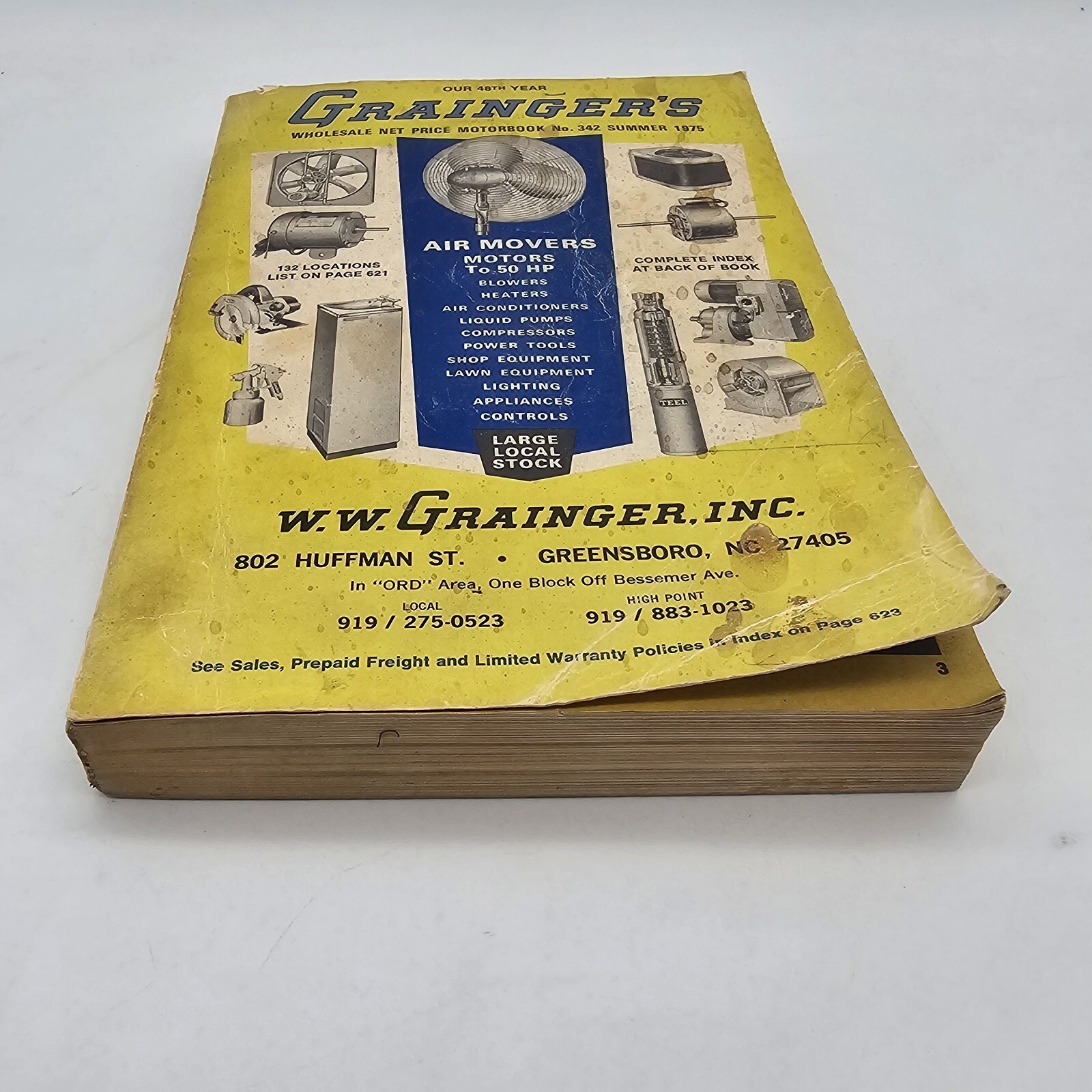 Grainger’s Summer 1975 Wholesale Net Price Motorbook No. 342 Greensboro, NC VTG