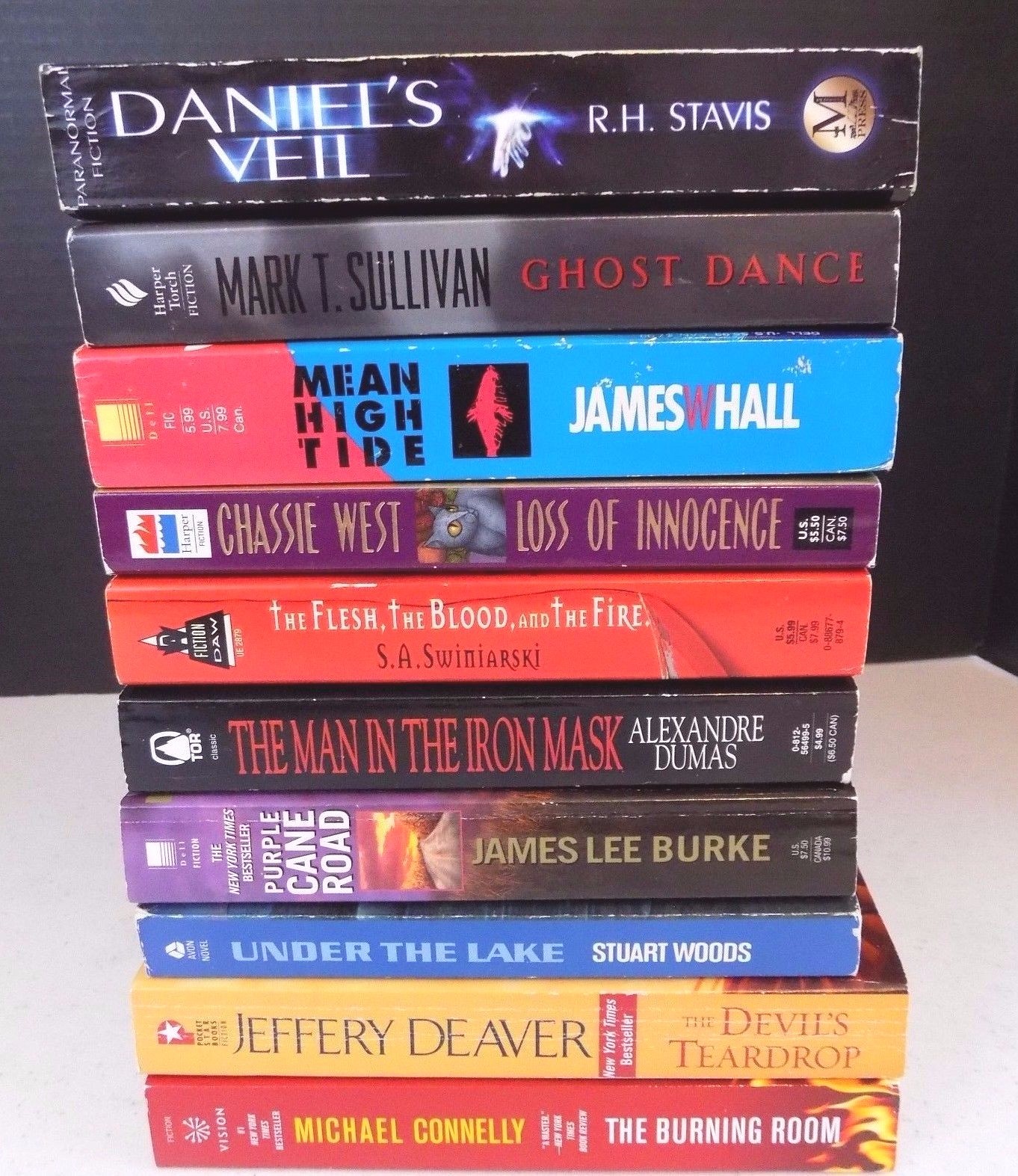 Lot Of 10-Miscellaneous Paperbacks-Mystery/Thriller/Suspense-Burke-West-Dumas