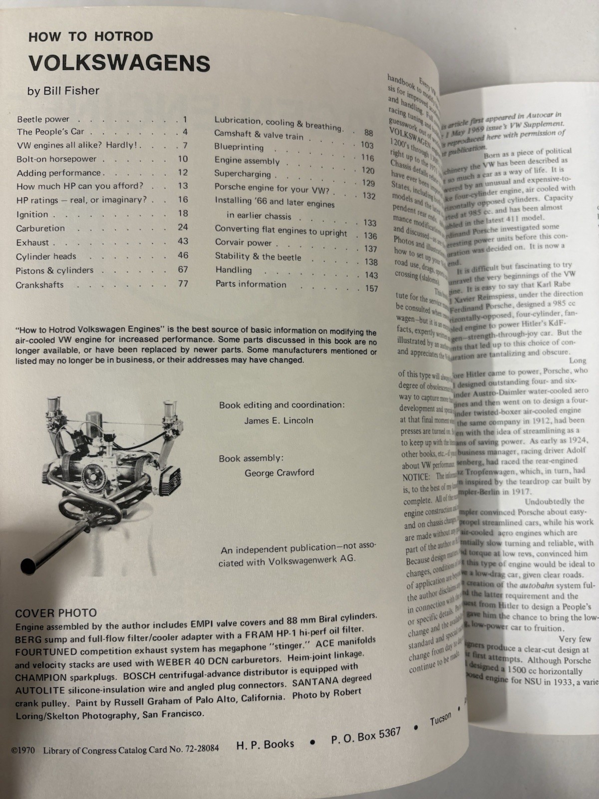 HOW TO HOT ROD VOLKSWAGEN ENGINES-Bill Fisher-H.P. Books-Paperback