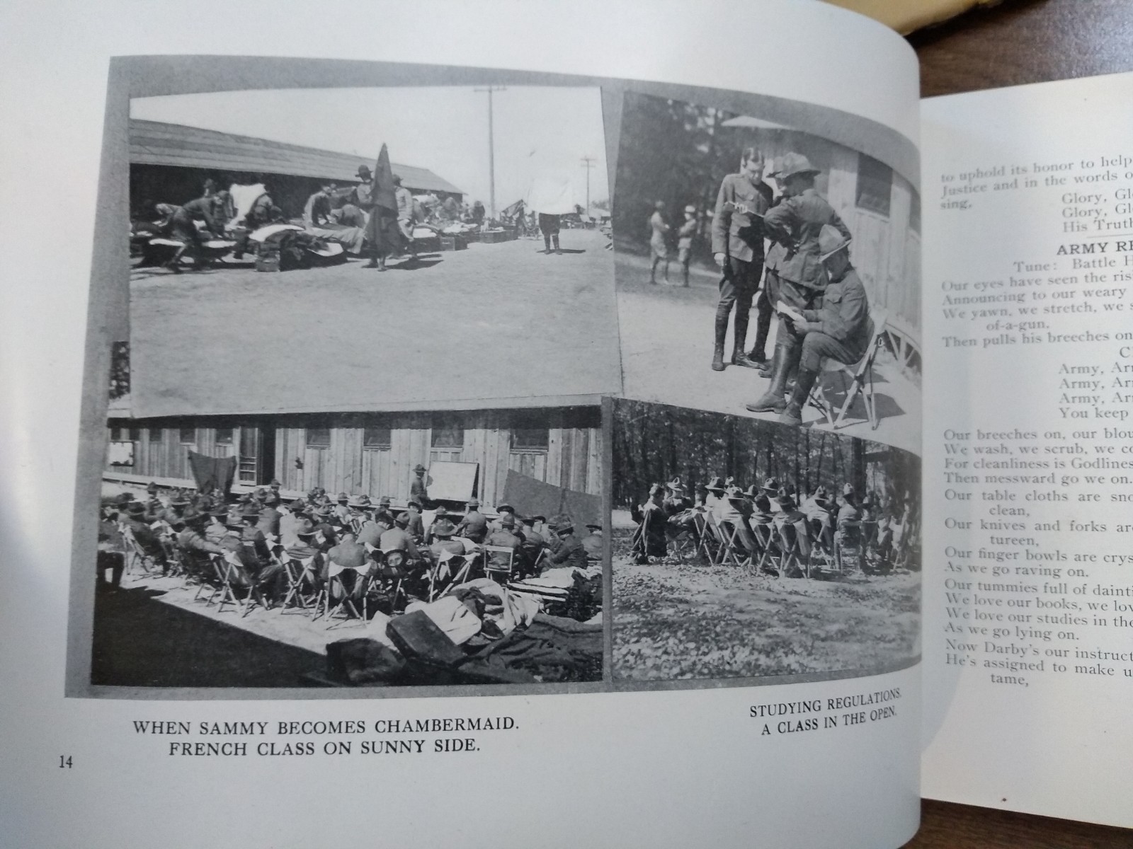 WWI History – motc souvenir medical officers training camp book 1917 (no cover)