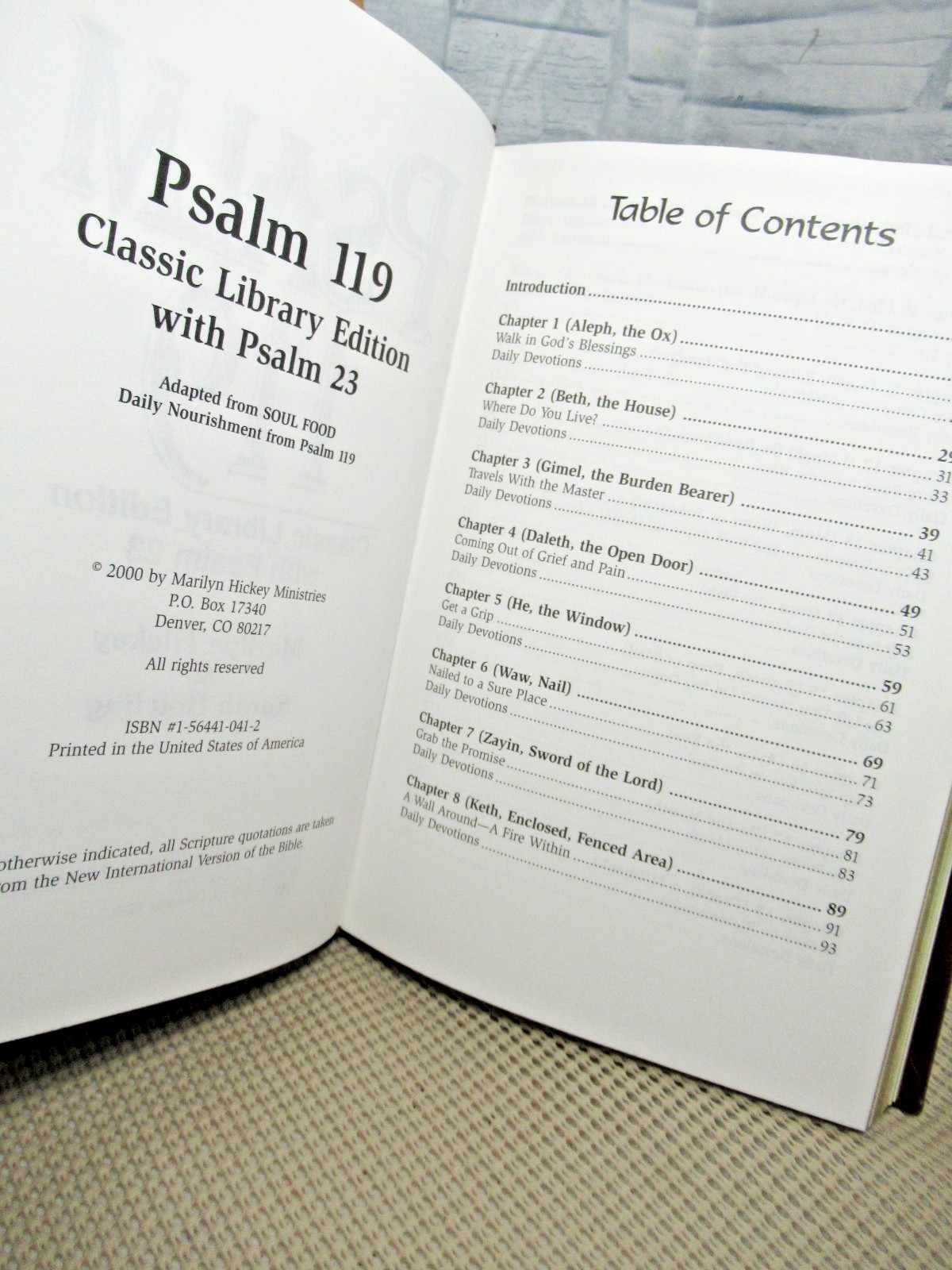 Psalm 119 / Classic Library Edition with Psalm 23 / by Marilyn Hickey…/ 2000