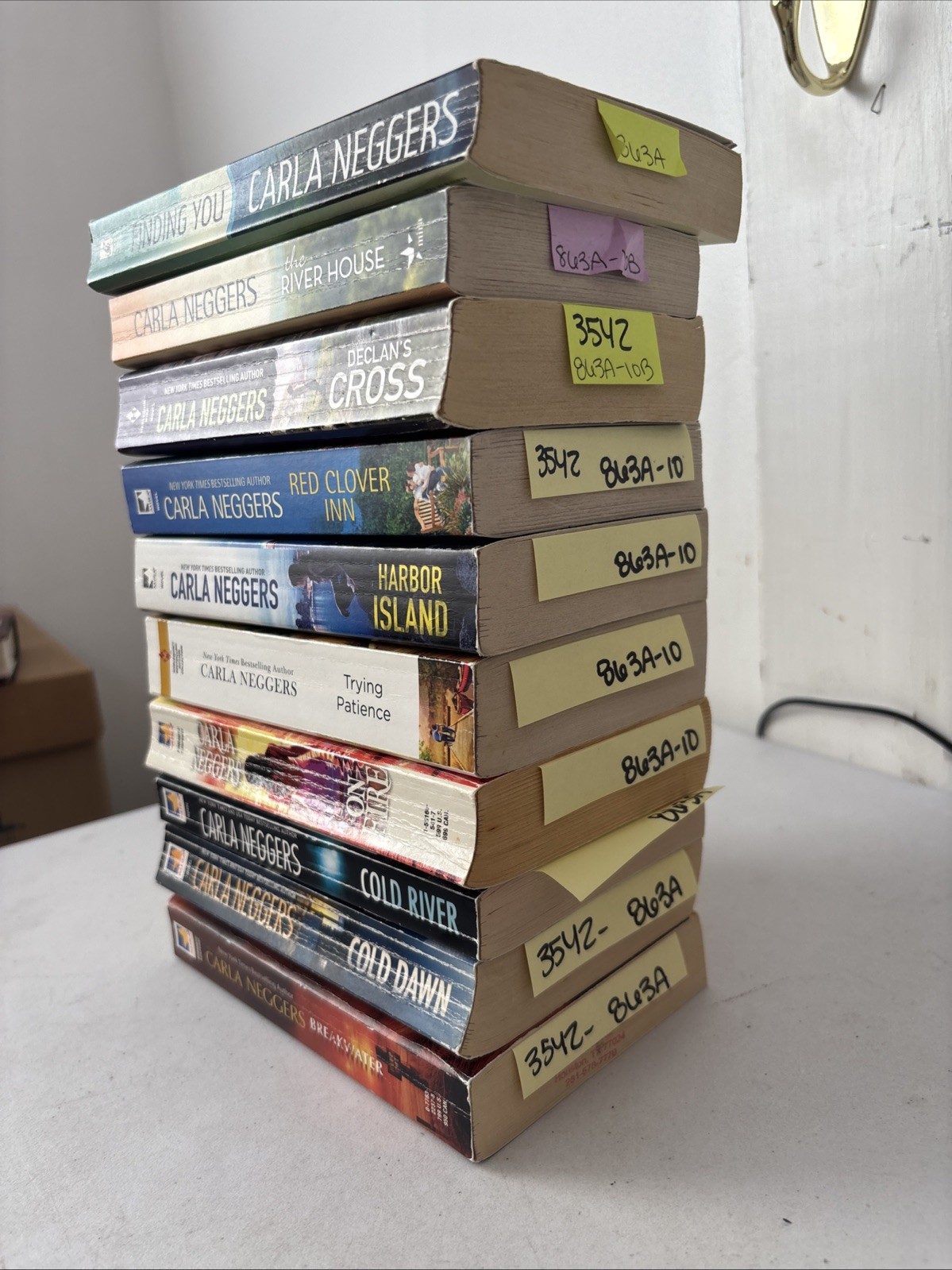 Lot of 10 – Carla Neggers – Harbor Island, On FIre, and More – Free Shipping