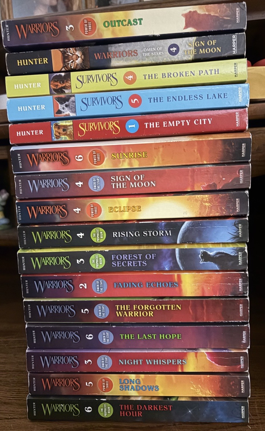 Warriors & Hunters by Erin Hunter – 16 Softcover and 9 HC/DJ