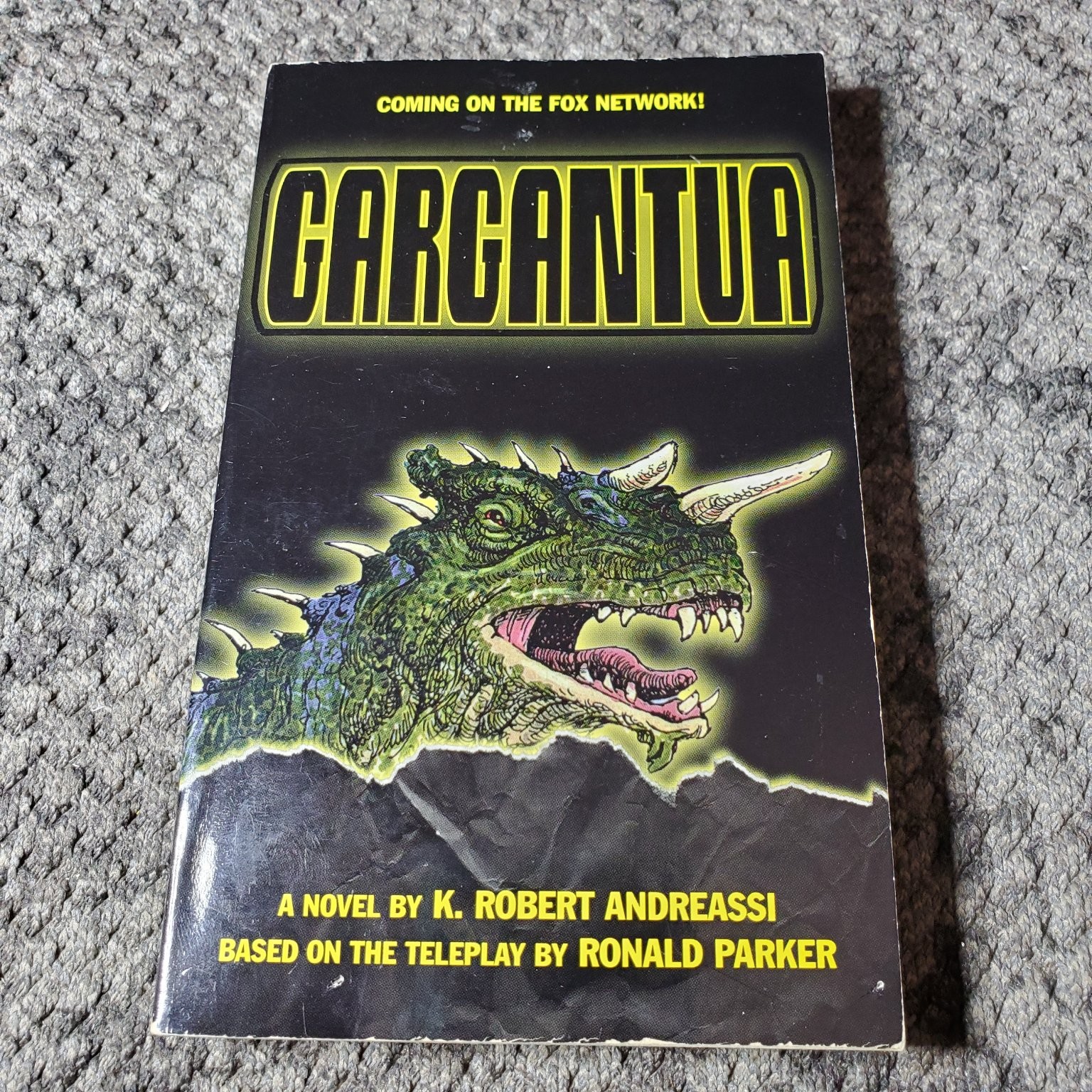 Gargantua K. Robert Andreassi 1998 First Edition Fox TV Monster Thriller Tor