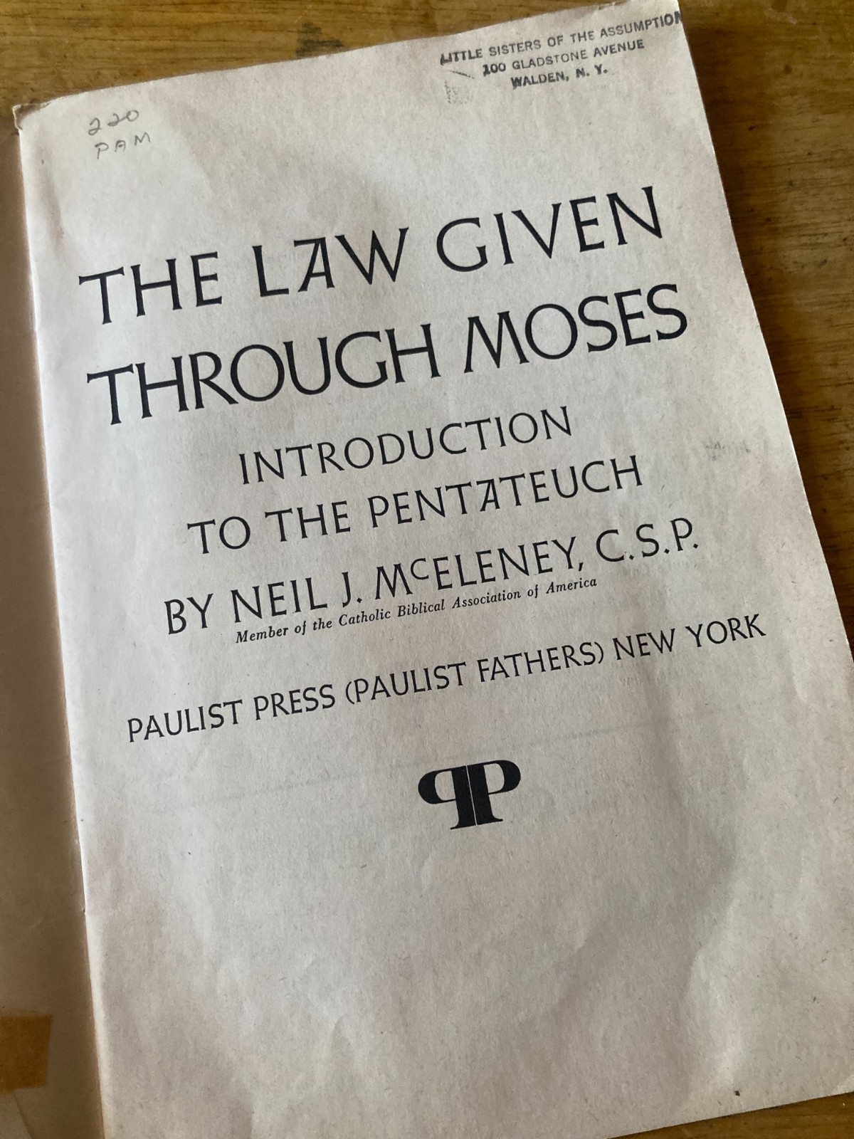 The Law Given Through Moses