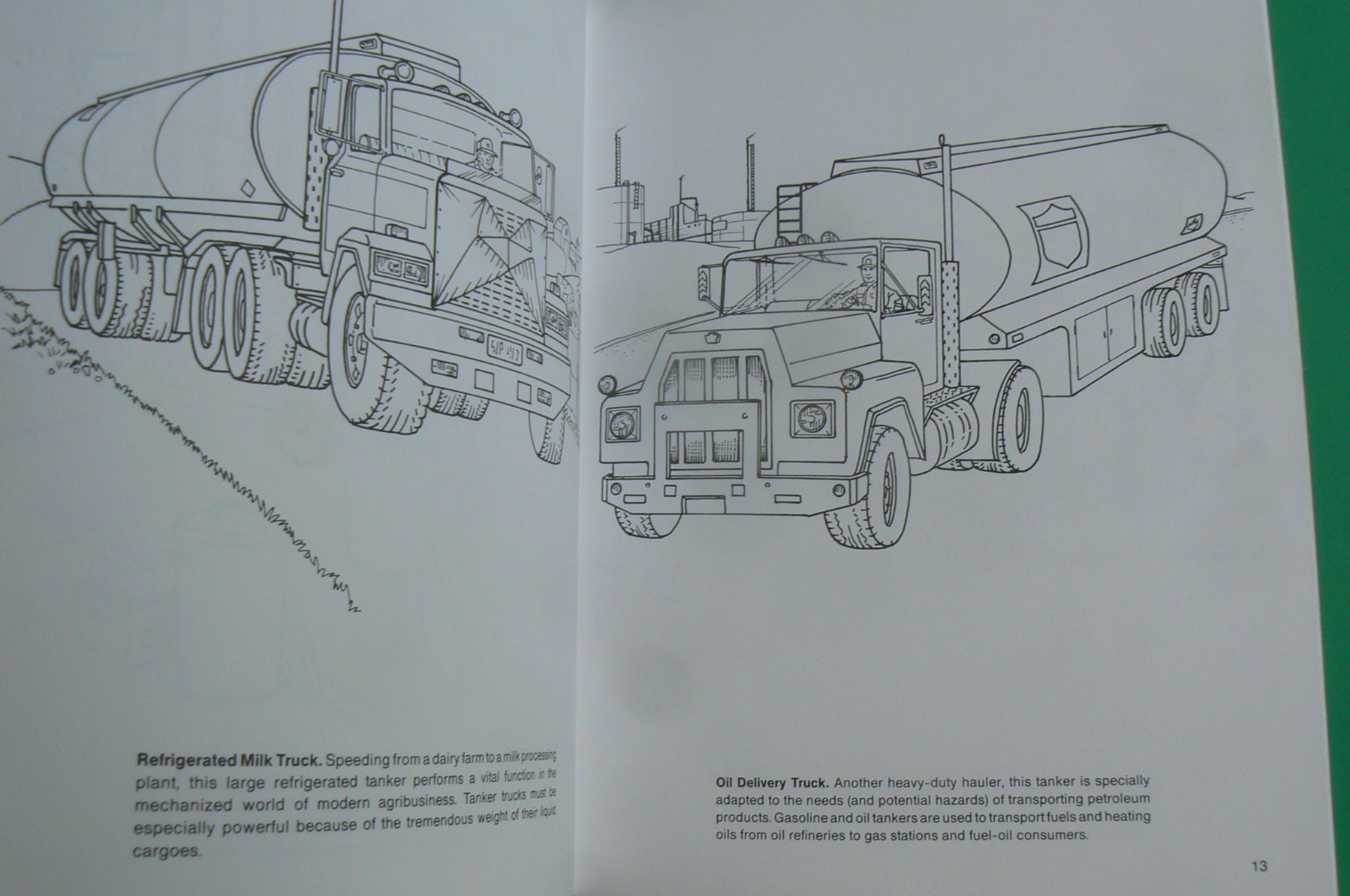 TRUCKS Coloring Book, Steven Petruccio, Dover 1995 BRAND NEW! 32-pages