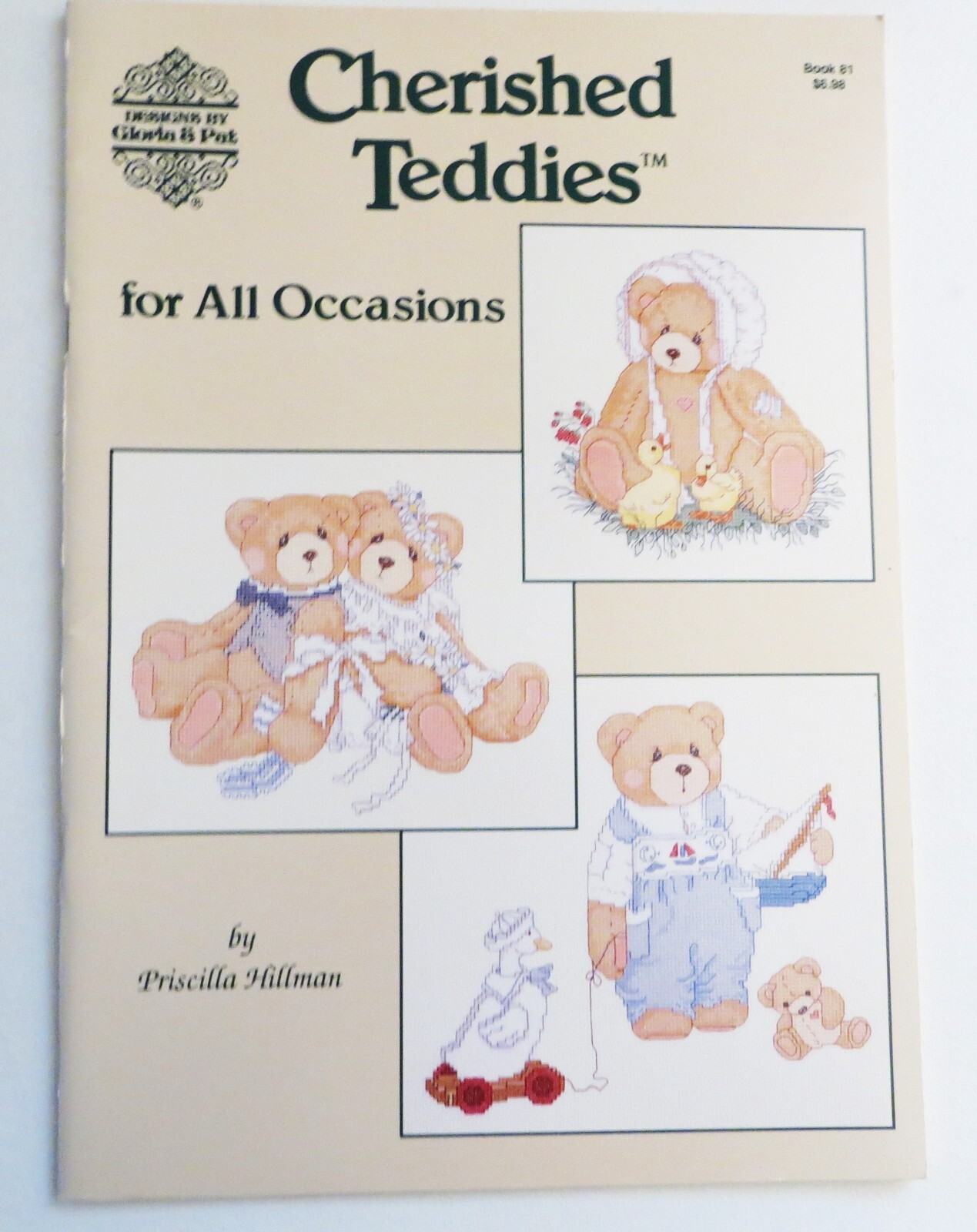 Cherished Teddies for All Occasions Cross Stitch Book Priscilla Hillman 48 pages