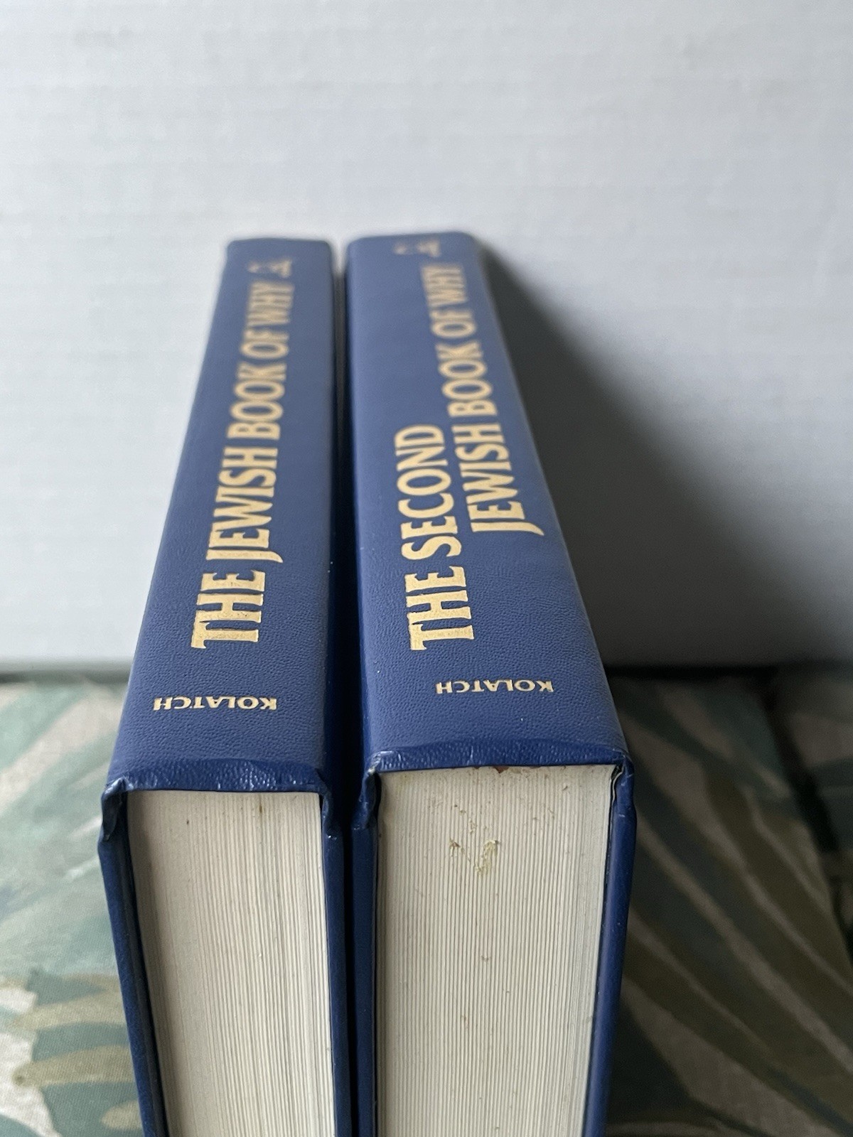 Used book boxed set of The Jewish Book of Why and the 2nd Jewish Book of Why