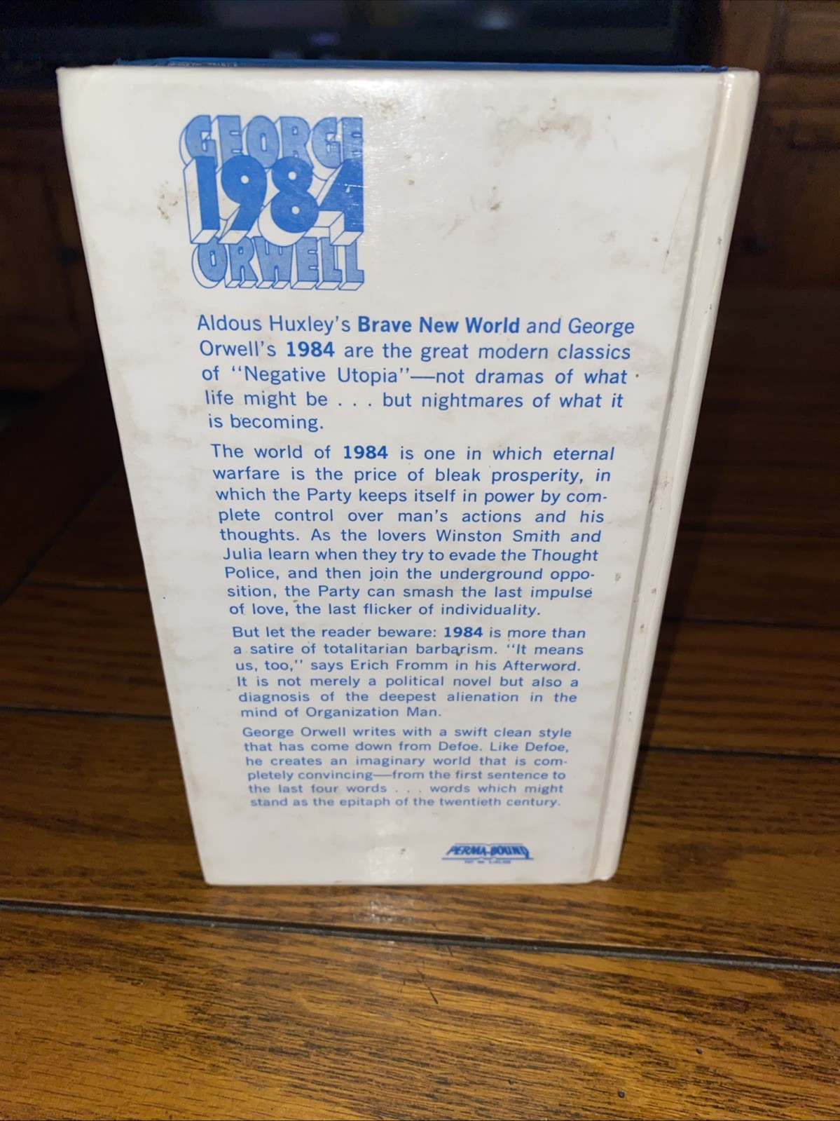 GEORGE ORWELL 1984 Hardcover PERMA BOUND HC Book (c)1961 Signet 1984 Ex Library