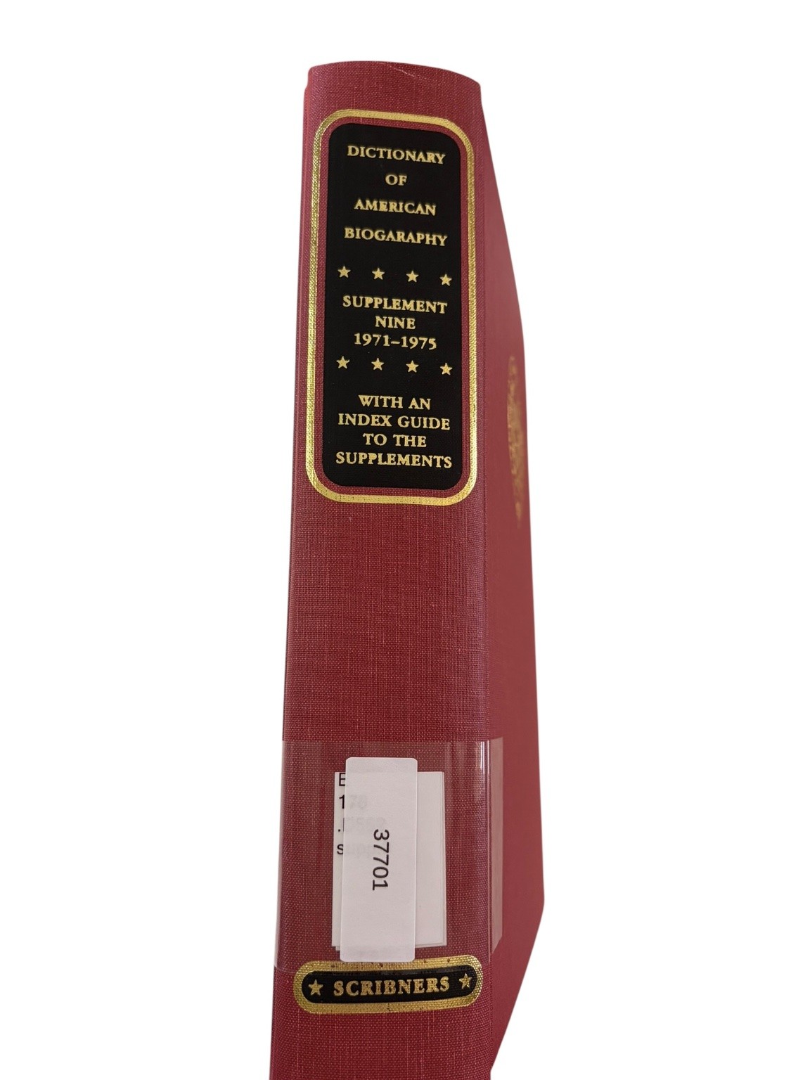 Dictionary of American Biography Supplement Nine 1971-1975 Kenneth T. Jackson