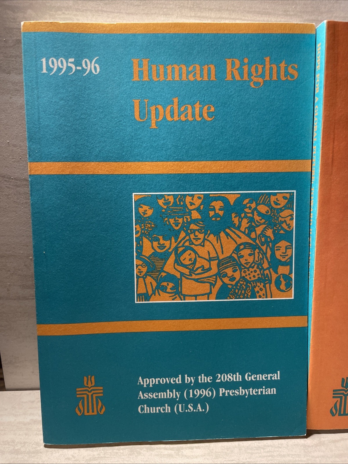 2 Books 1995-1996 Human Rights Update Hope for Future Book PBK