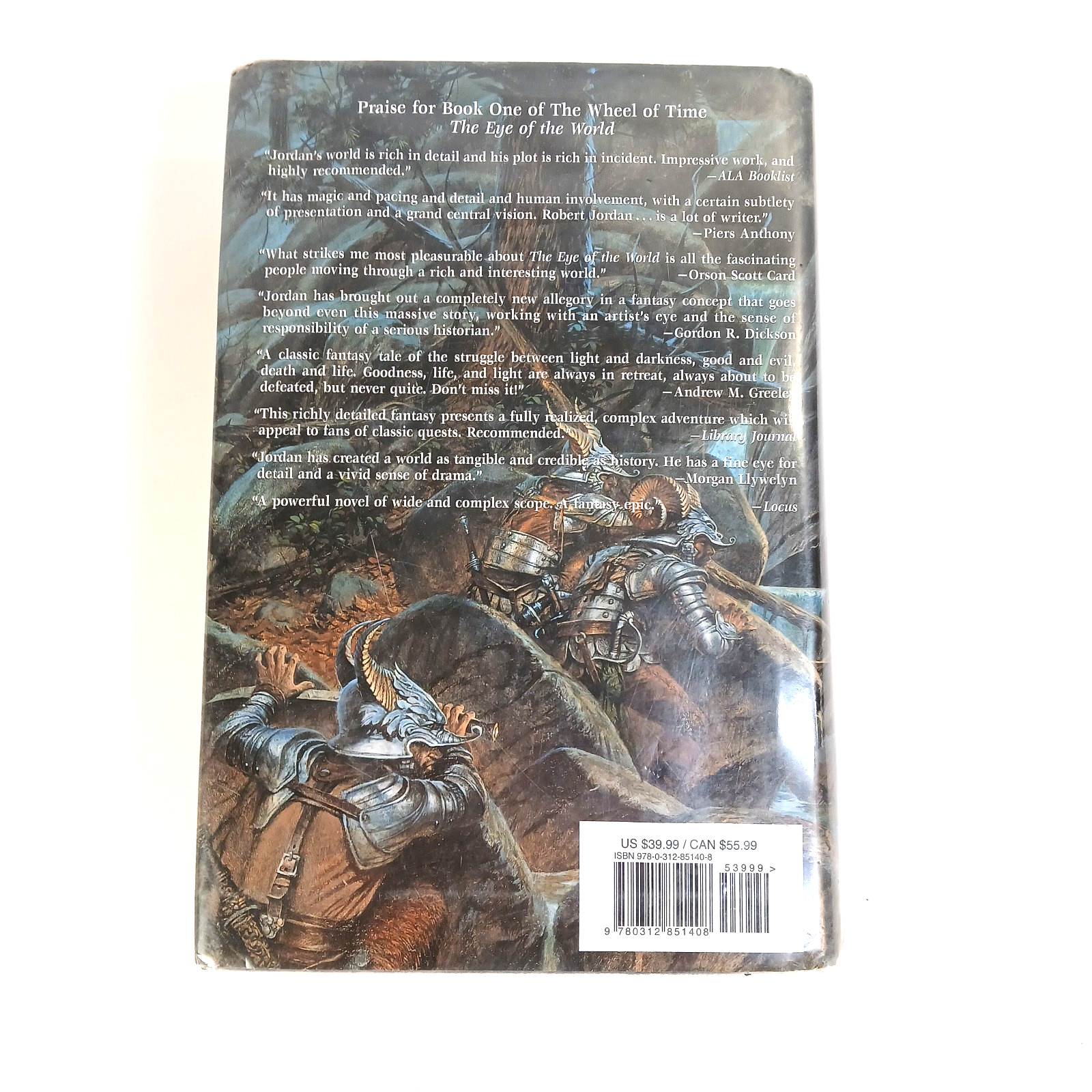 Robert Jordan The Great Hunt Wheel of Time Book 2 Hardcover 1990 Dust Jacket