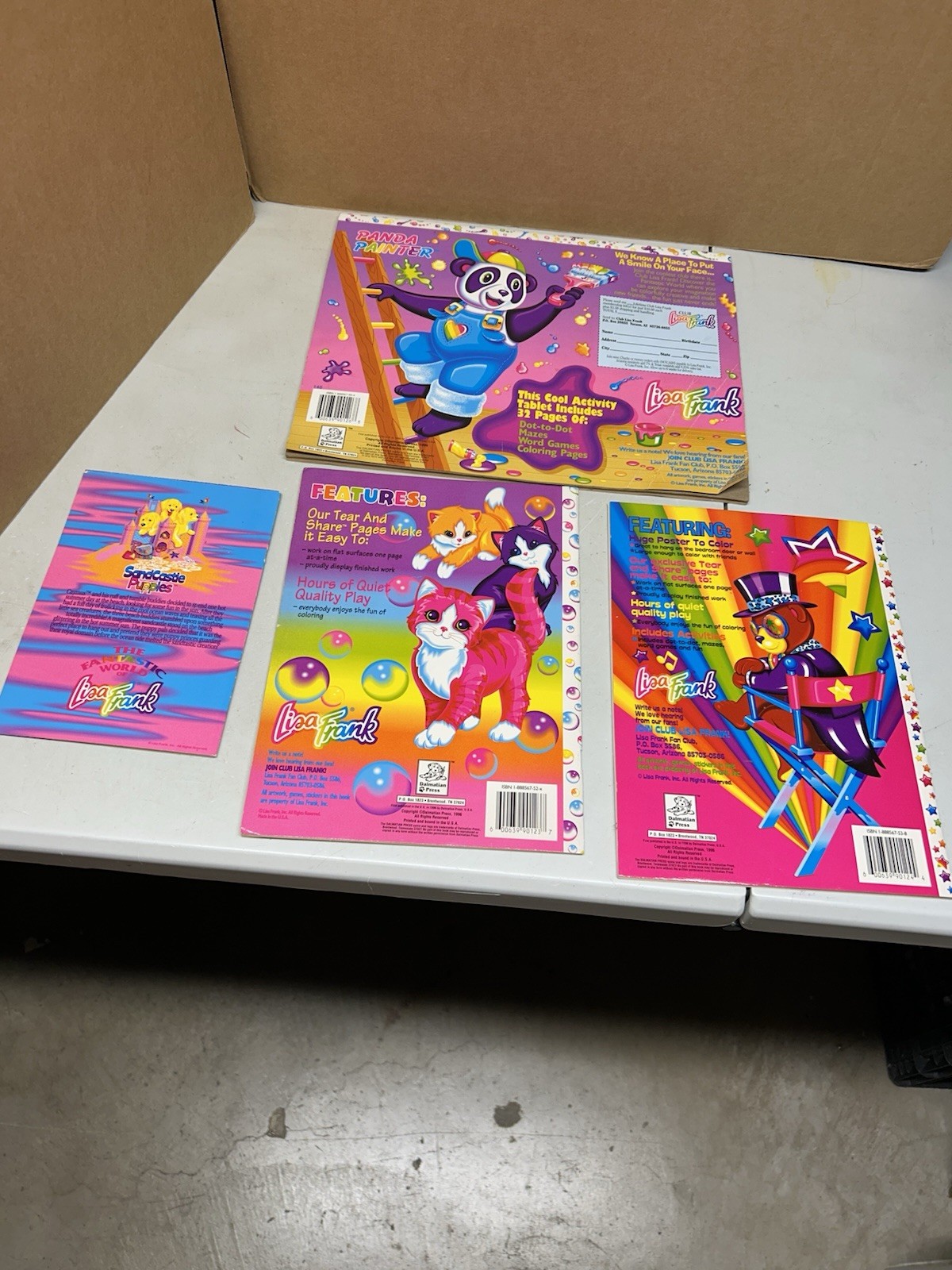 Lot Of Lisa Frank Coloring And Activity Books READ DESCRIPTION