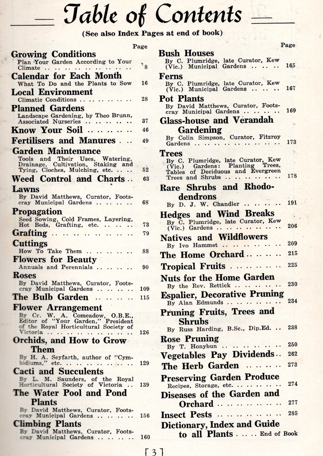 Keith Wisner’s GARDEN MANUAL for VICTORIA 1952 Australia 348 pages Gardening