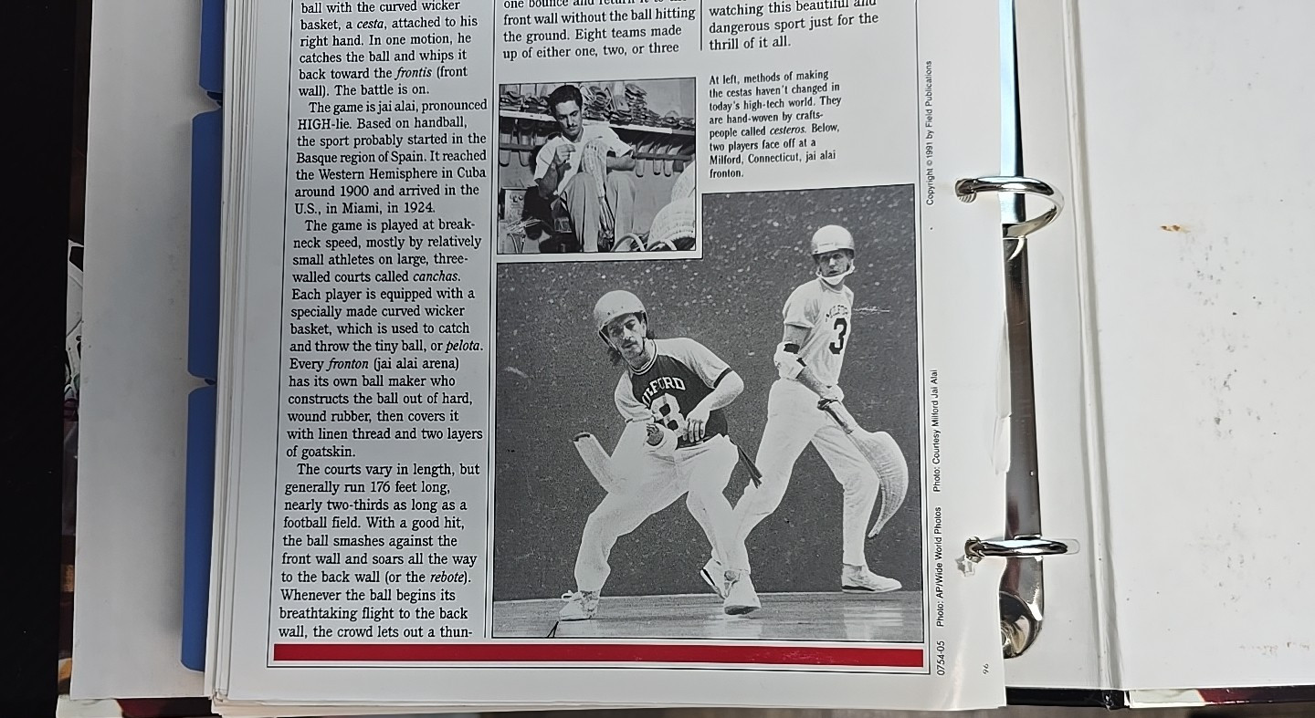 Vintage 1996 „Sports Pages: The Book For Sports Fans“ Collector’s Hardcover Bind