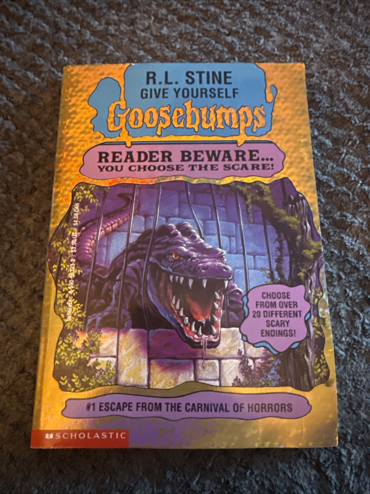 Lot of 8 Vintage Goosebumps Books R.L. Stine 90s Scholastic Paperbacks Retro Lot