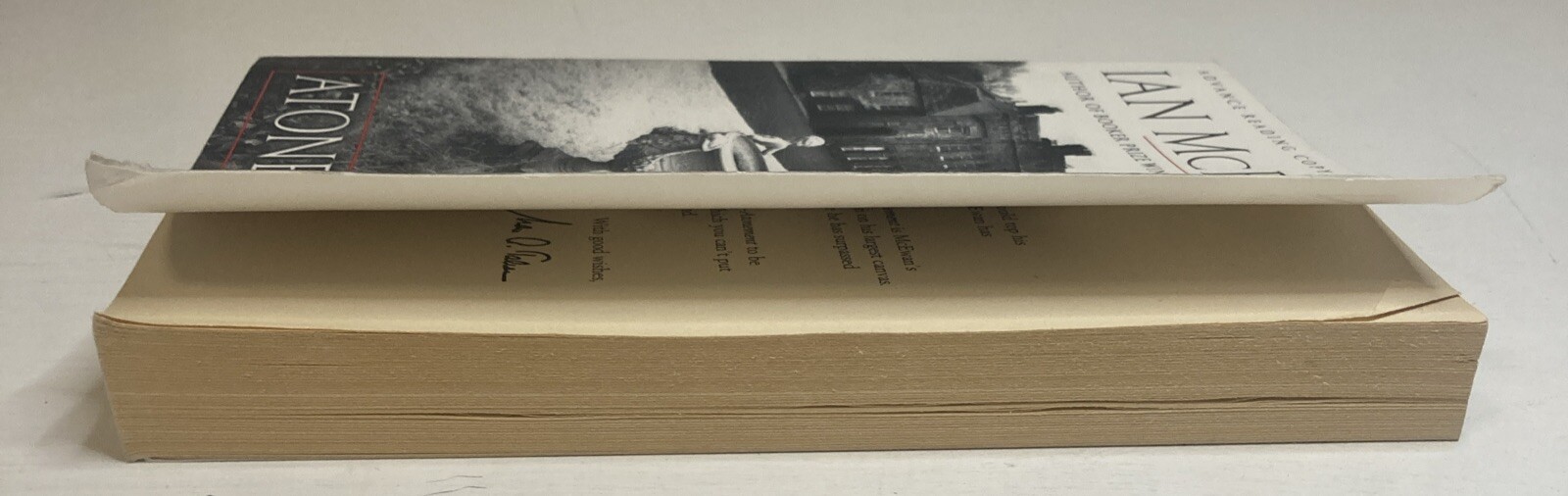 Atonement A Novel By Ian McEwan Advance Reading Copy Paperback Edition