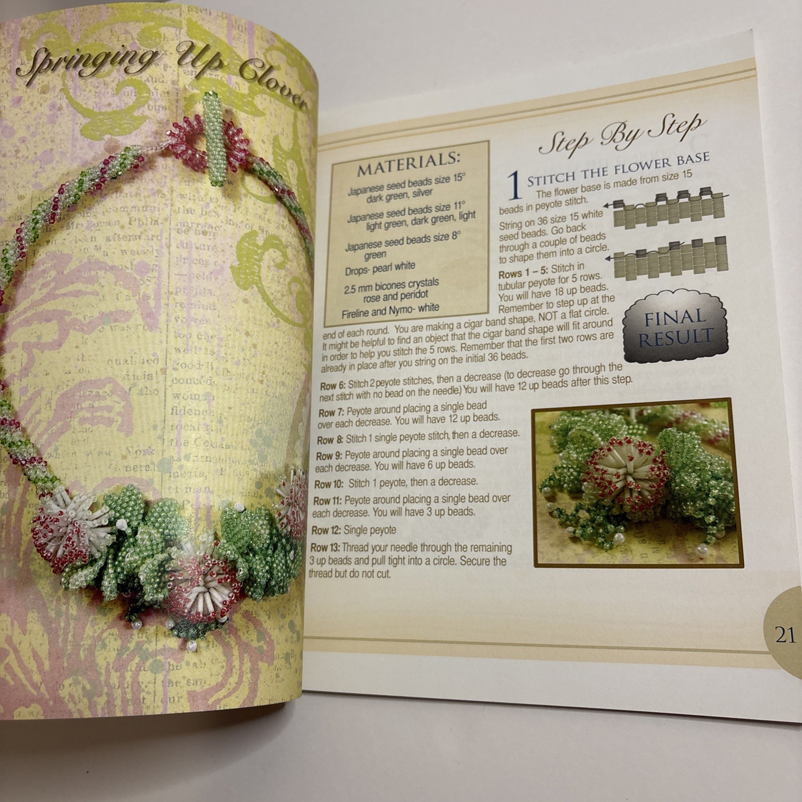 Fabulous Florals : A Beadweaving Garden by Elizabeth Townes, Paperback