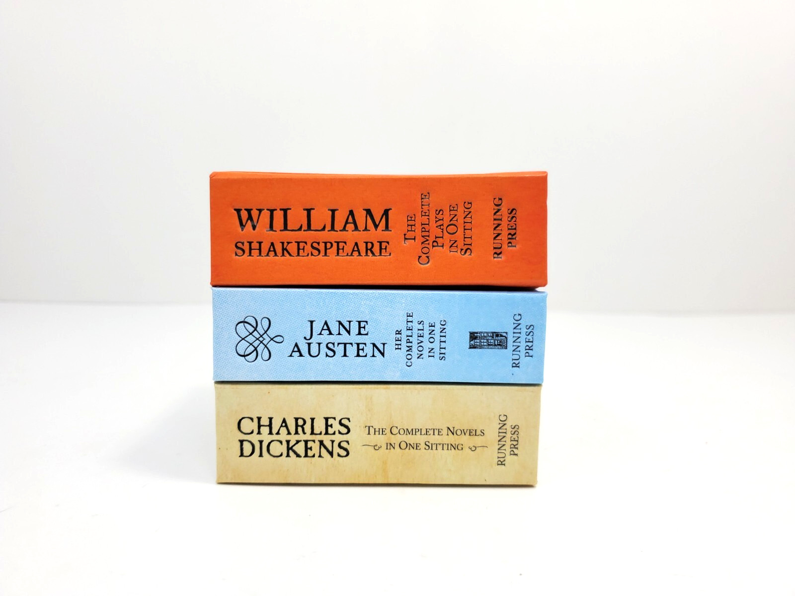 Running Press Miniature Book Lot Charles Dickens Jane Austen William Shakespeare