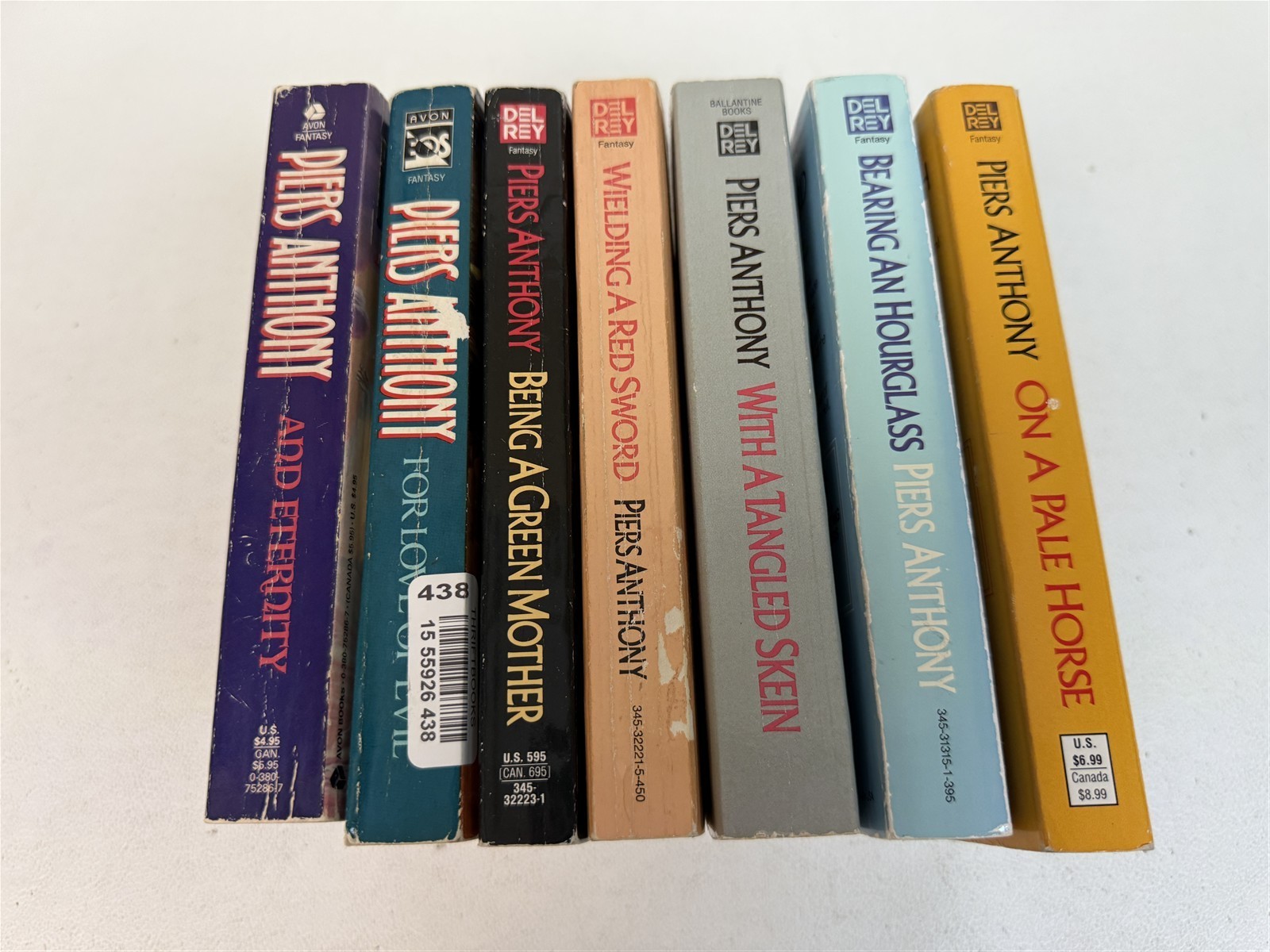 Piers Anthony Lot 7 Incarnations of Immortality On a Pale Horse to And Eternity