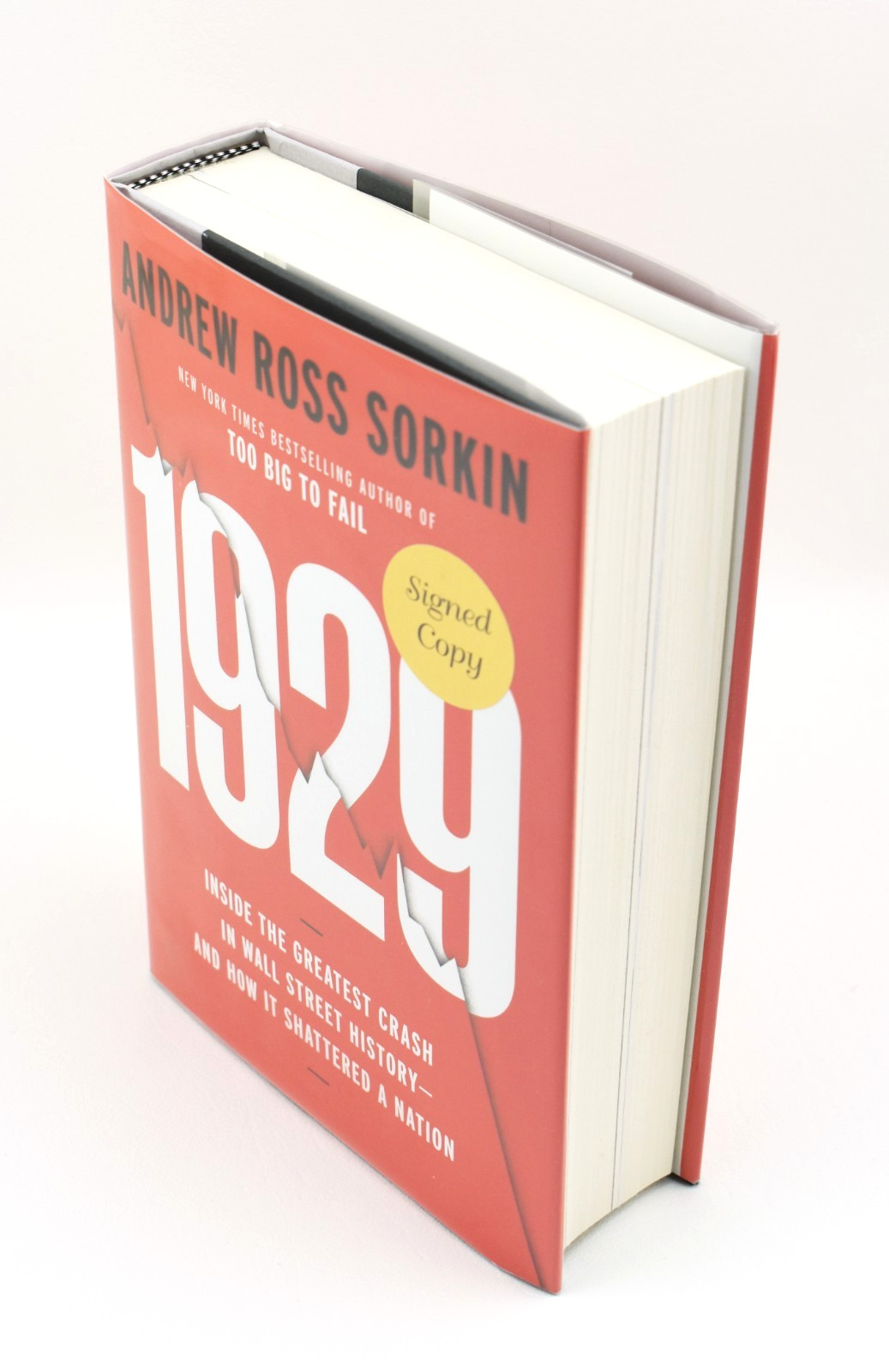 VF Andrew Ross Sorkin SIGNED 1929 1st/1st Economics Billions Too Big to Fail NBC
