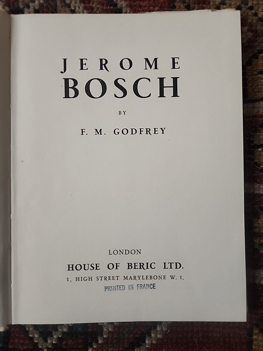 Hieronymus Bosch jheronimus Jean Leymarie 1949