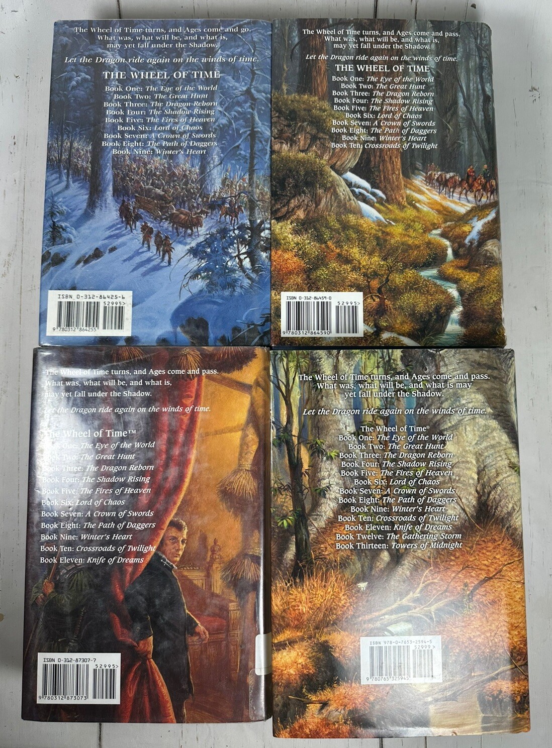 Robert Jordan The Wheel Of Time 4 Book Lot First Edition Fantasy Fiction Novel