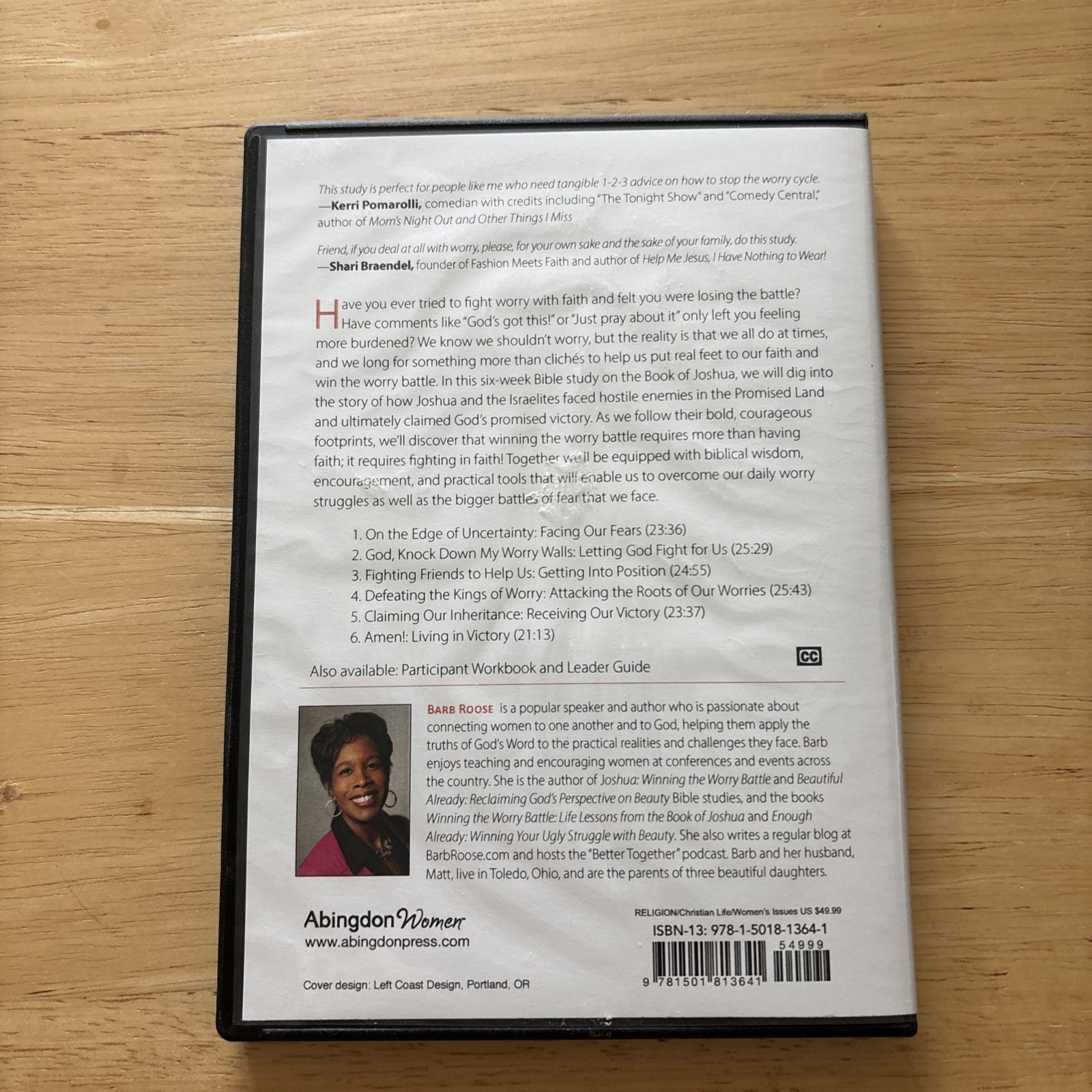 Joshua DVD & Leader Guide Lot by Barb Roose Winning the Worry Battle Study